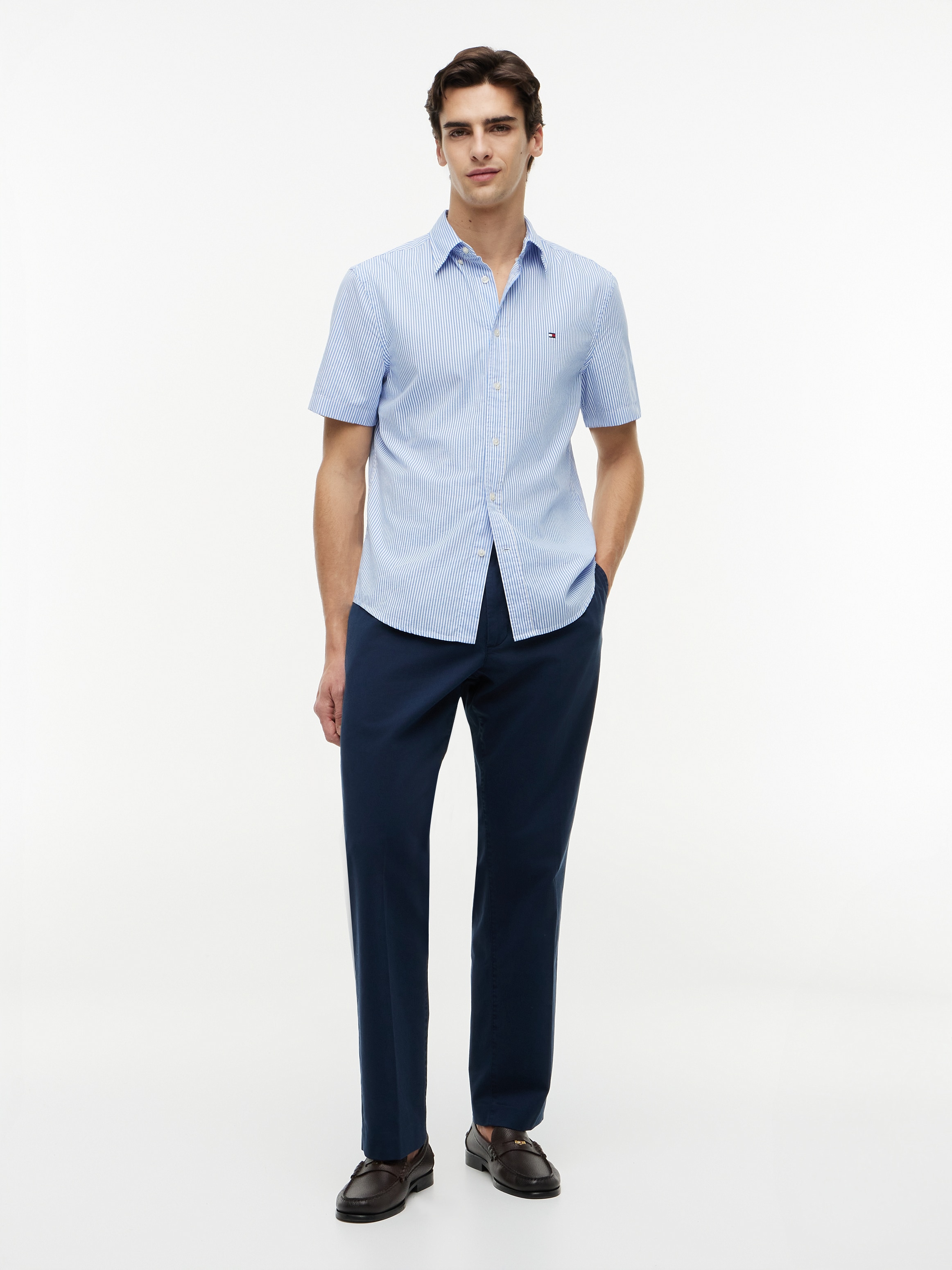 Tommy Hilfiger Kurzarmhemd »FLEX POP CLASSIC STP S/S SHIRT«
