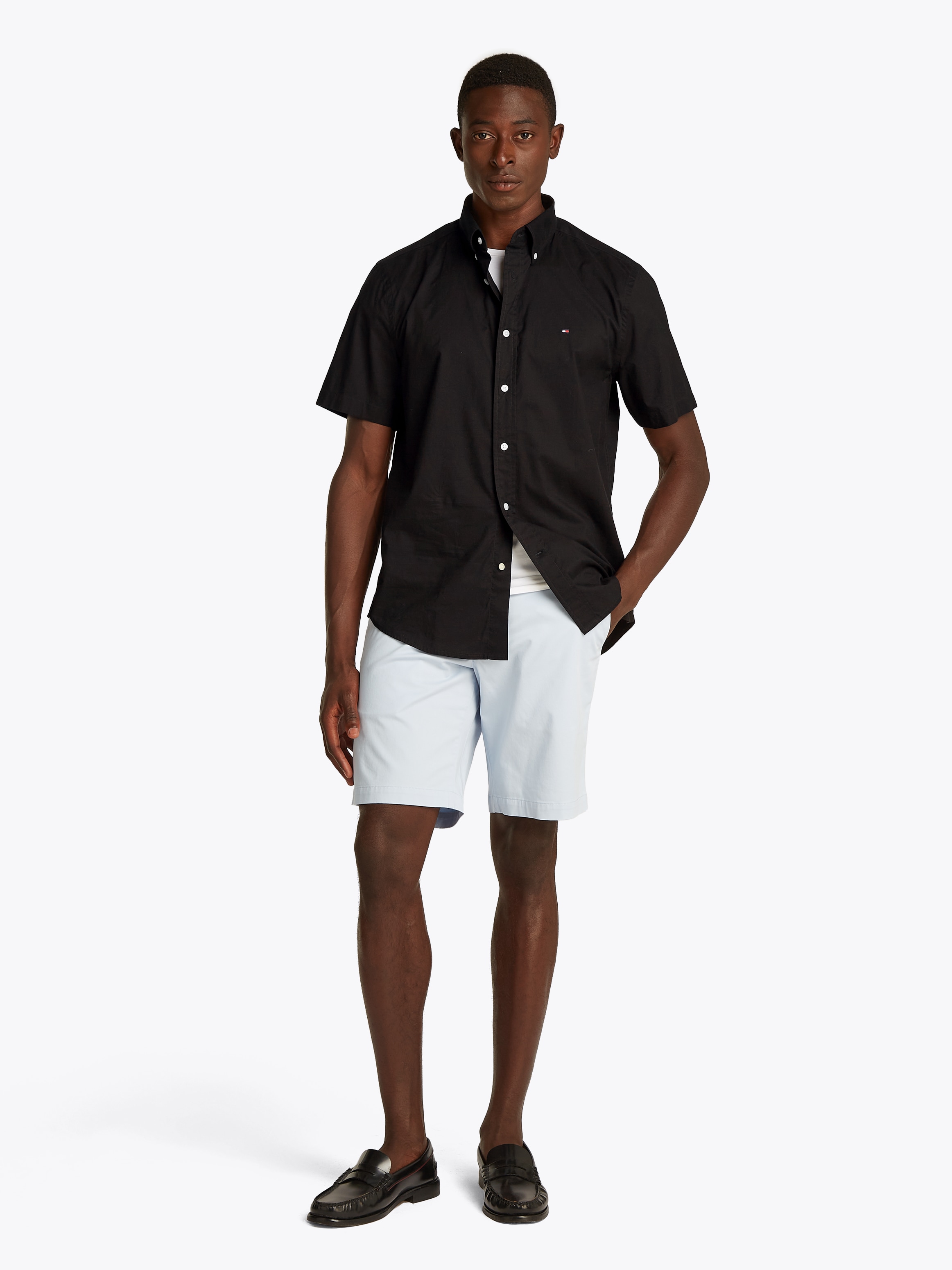 Tommy Hilfiger Chemise à manches courtes »FLEX POPLIN SOLID S/S SHIRT«