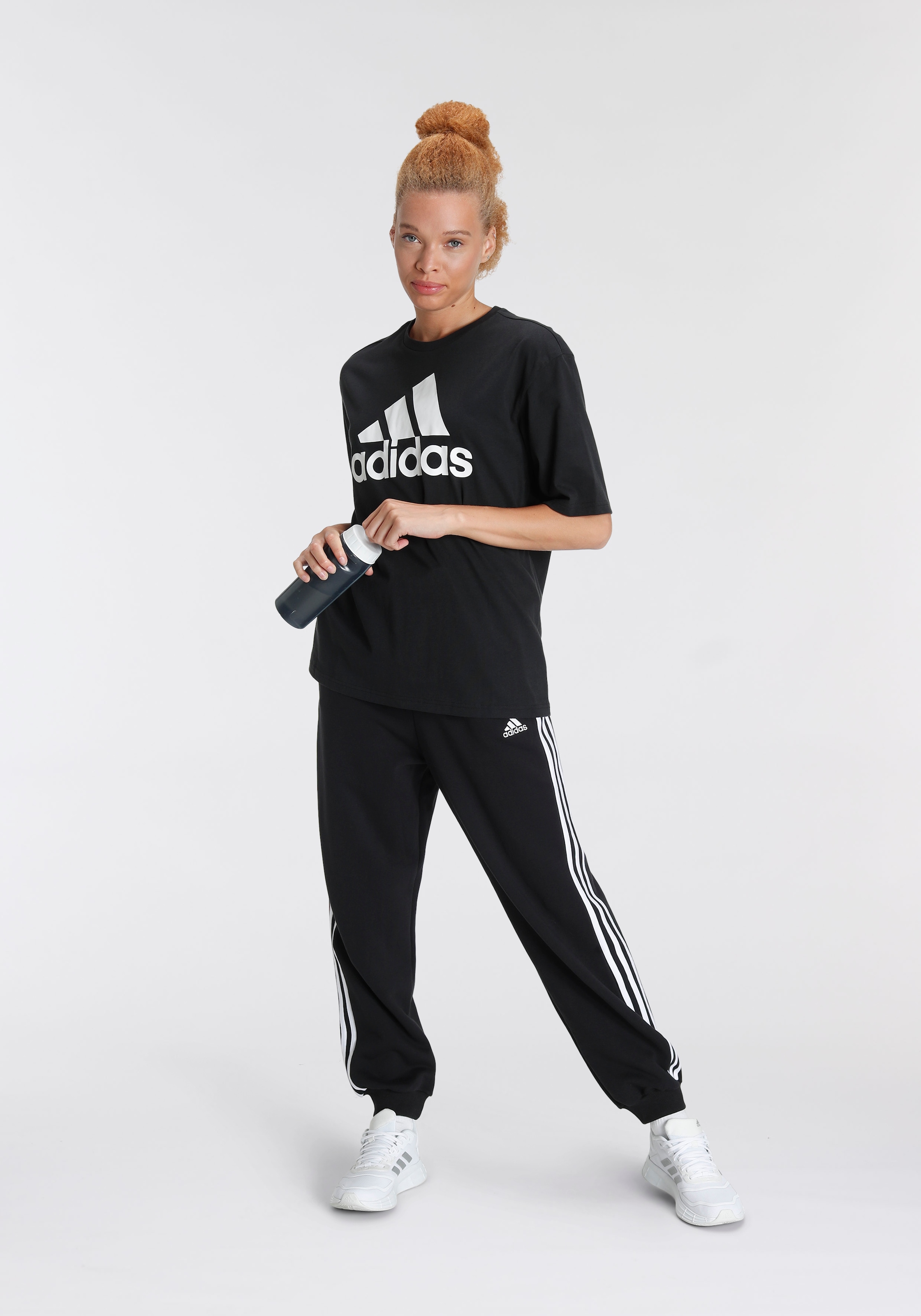 ♕ adidas LS »W (1 versandkostenfrei bestellen tlg.) Sporthose 3S FT PT«, Sportswear