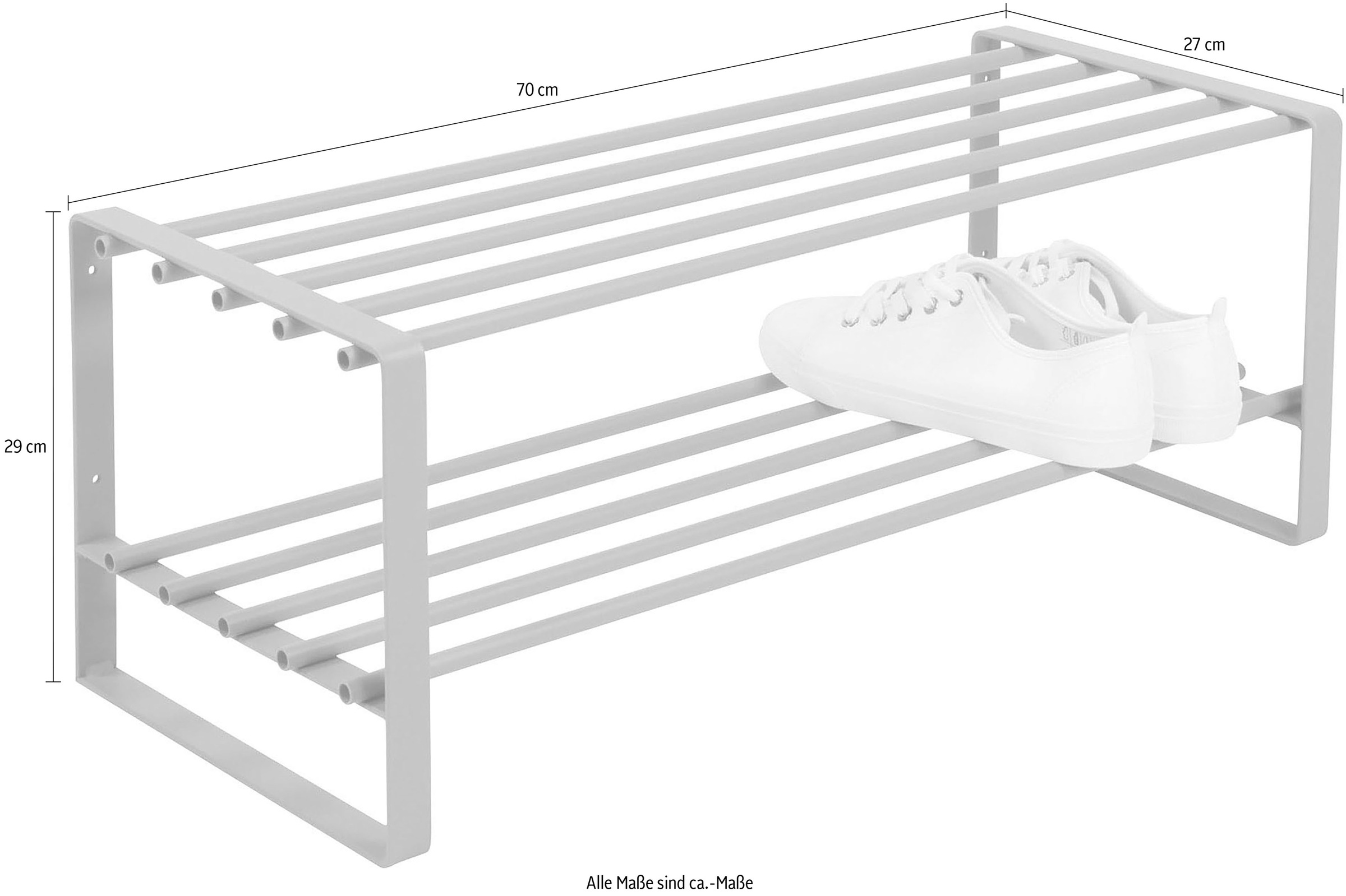 Spinder Design Étagère à chaussures »REX« métal, largeur 70 cm