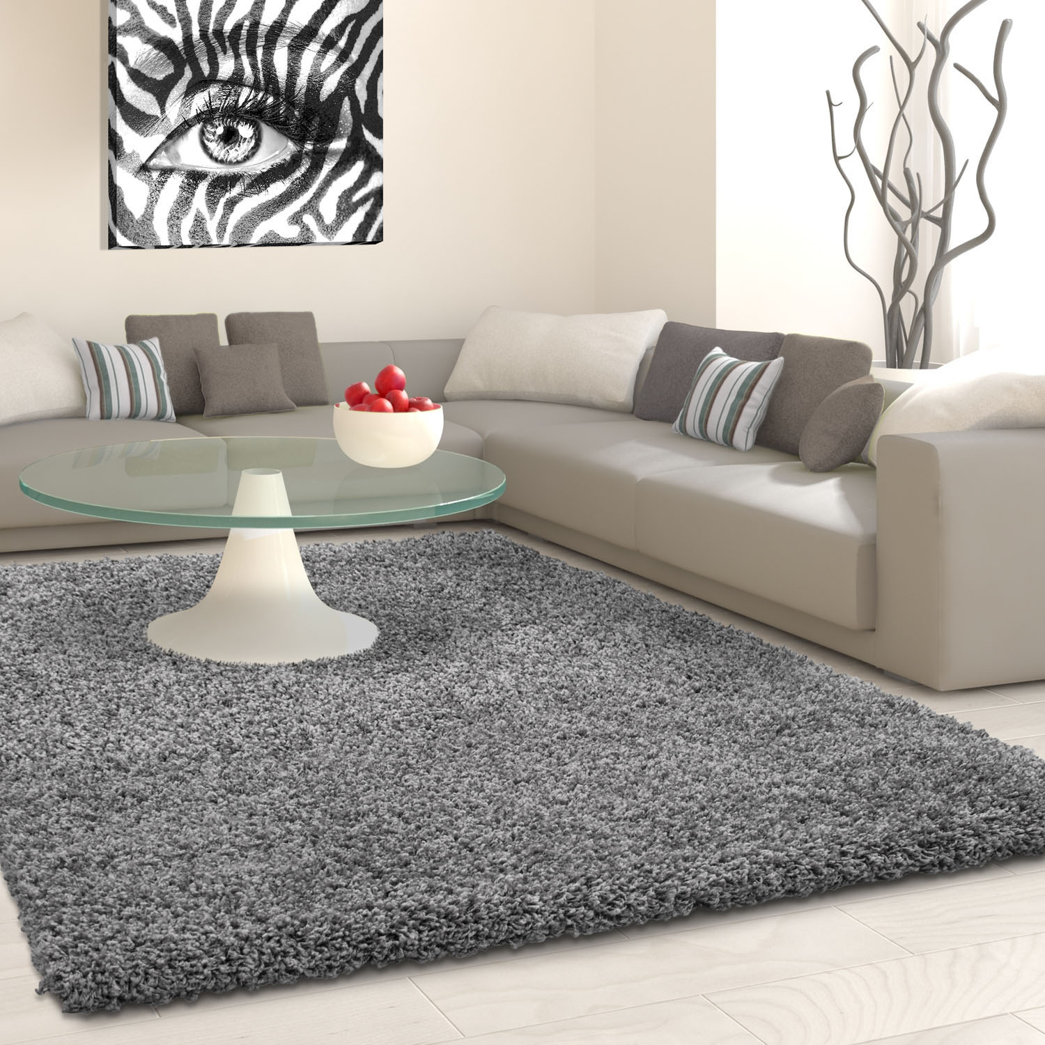 Hochflor-Teppich »Life Shaggy 1500«, rechteckig, Langflor, uni, grosse Farbauswahl,...