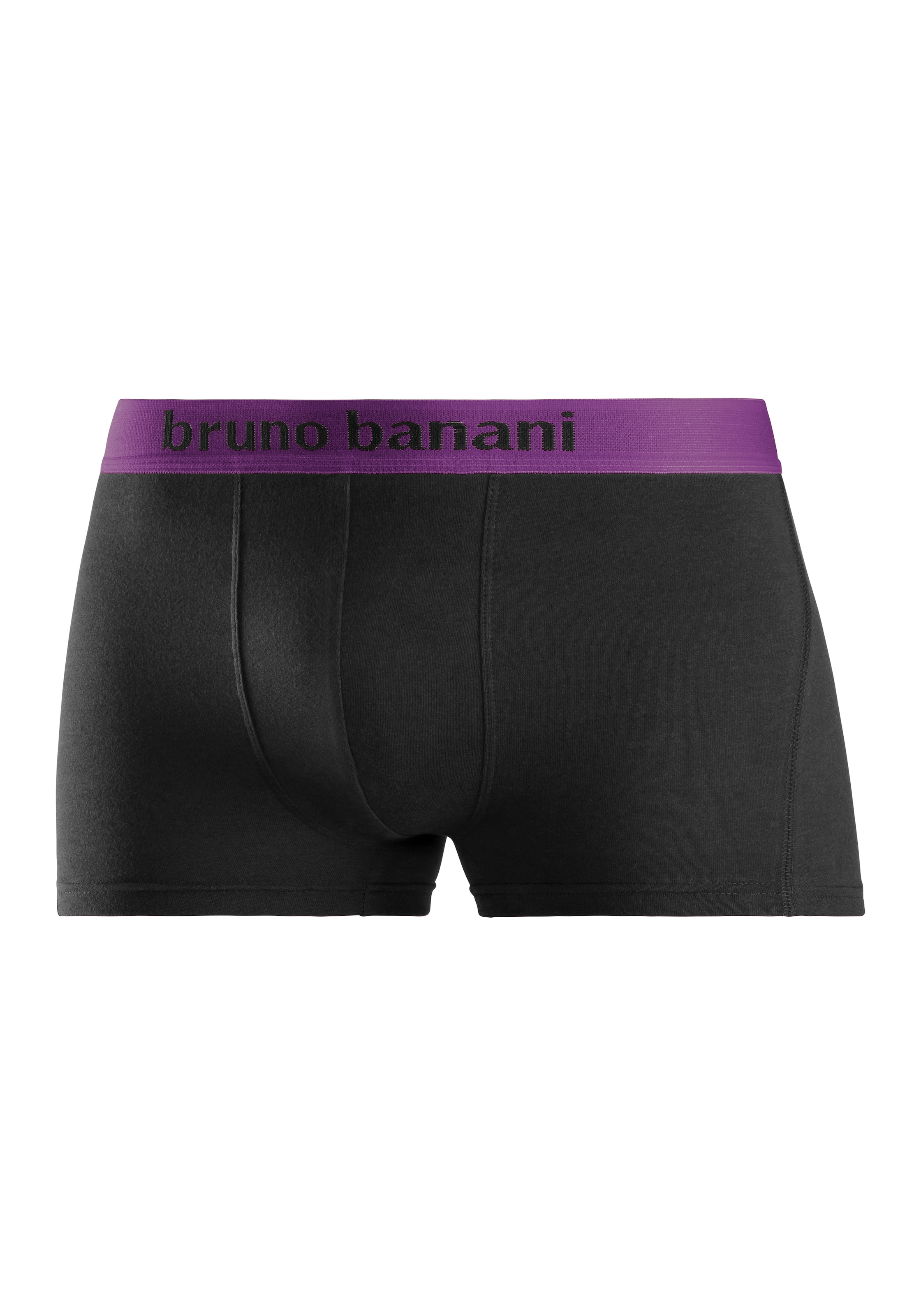 Bruno Banani Boxer »Boxershorts für Herren«, (Packung, 4 St.), mit farbigen Marken-Schriftzug am Bündchen