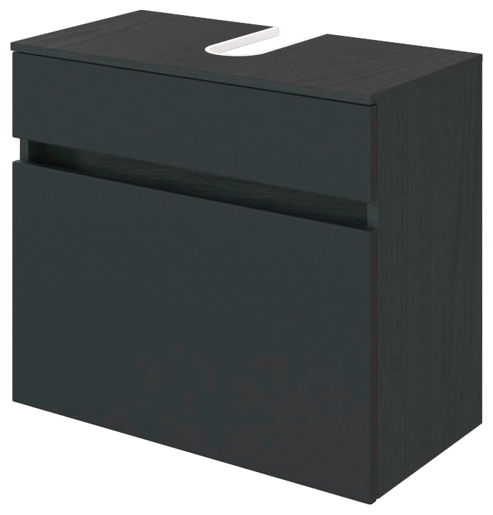 Image of welltime Waschbeckenunterschrank "Baabe" Badmöbel Breite 60 cm, hängende Montage