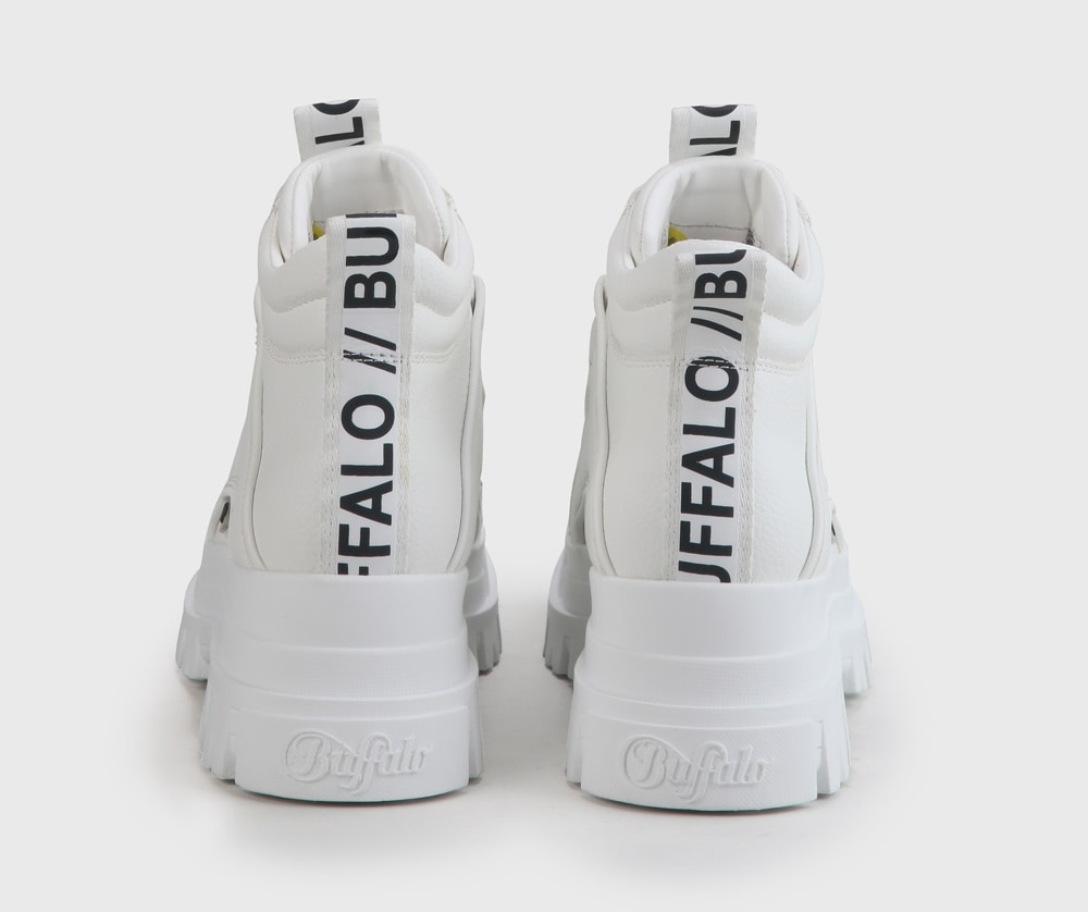 Buffalo Bottines à lacets »ASPHA NC MID«  Plateauboots, Schnürstiefelette, High Top Sneaker in monochromer Optik