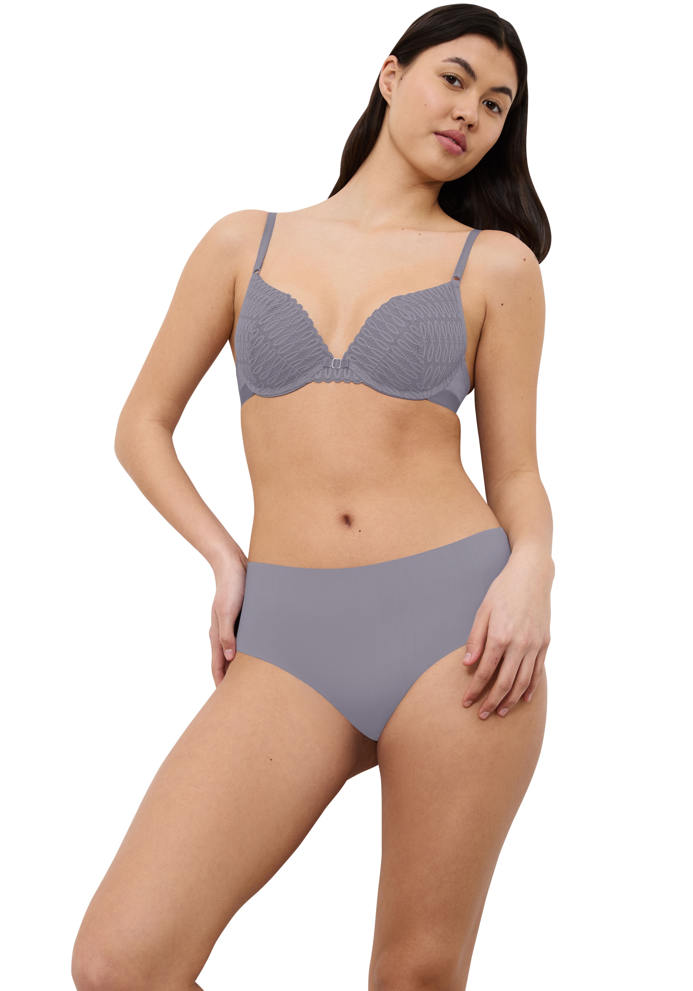 Triumph Maxislip »Pretty Micro«, nahtlos, feminine Spitze, Microfaser, hohe Bedeckung