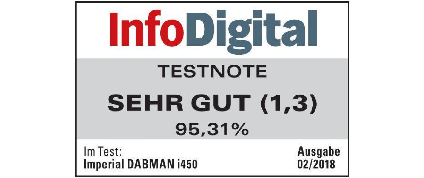 IMPERIAL Digitalradio (DAB+) »Dabman i450 Schwarz«, (Bluetooth-WLAN Digitalradio (DAB+)-FM-Tuner)