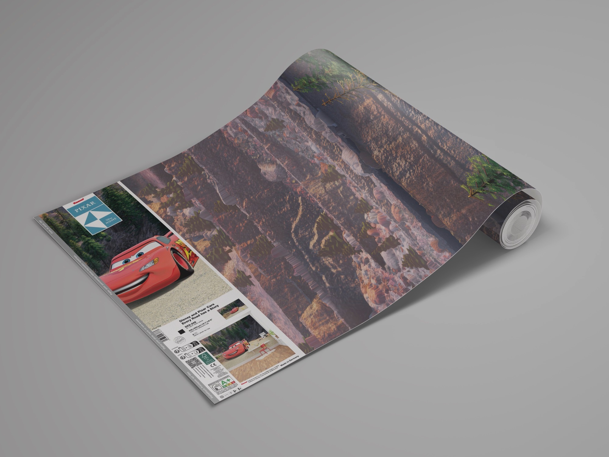 Komar Kindertapete »Disney and Pixar Cars Every Road has a Story« bedruckt glatt