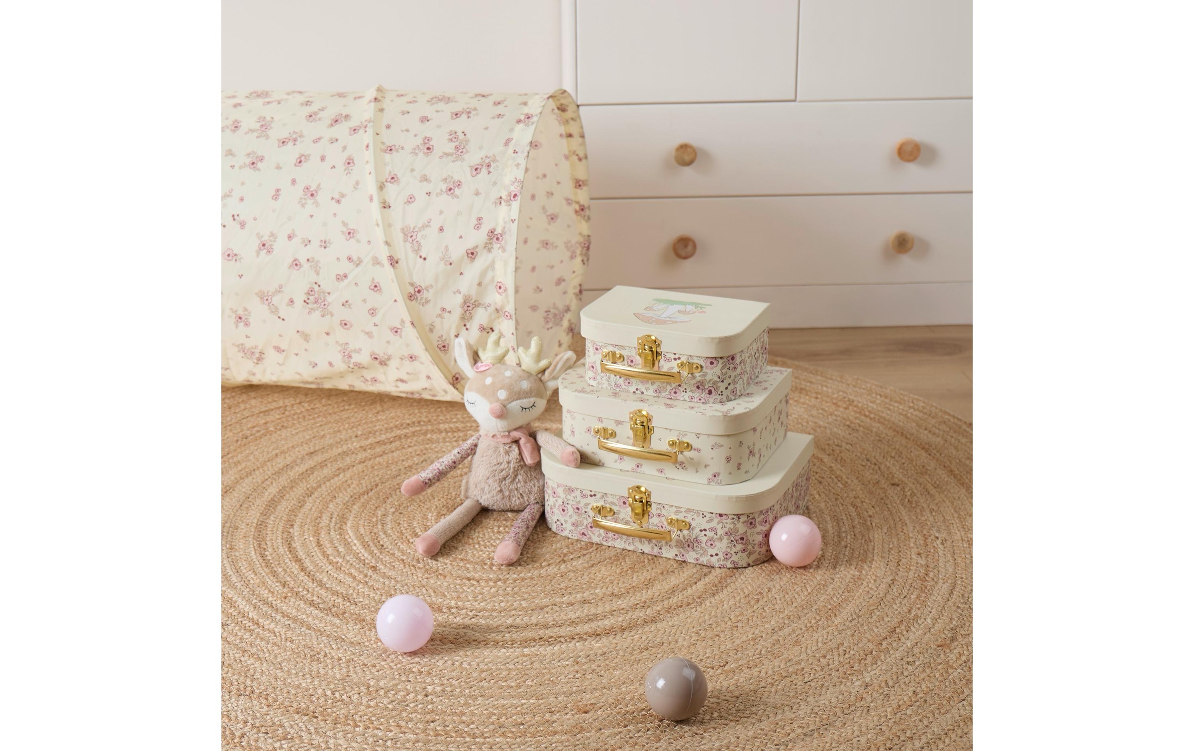 BIECO Spielwerkzeugkoffer »Ella vintage flowers 3er Set«