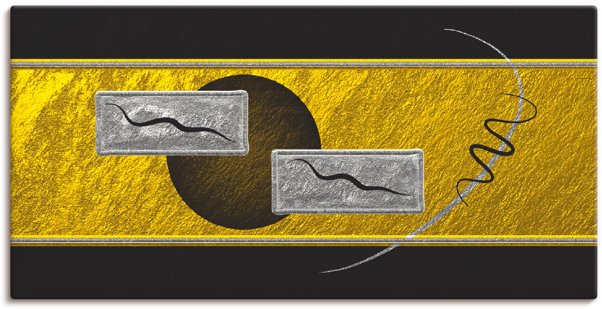 Image of Artland Wandbild »Abstrakt III«, Muster, (1 St.), in vielen Grössen & Produktarten -Leinwandbild, Poster, Wandaufkleber / Wandtattoo auch für Badezimmer geeignet bei Ackermann Versand Schweiz