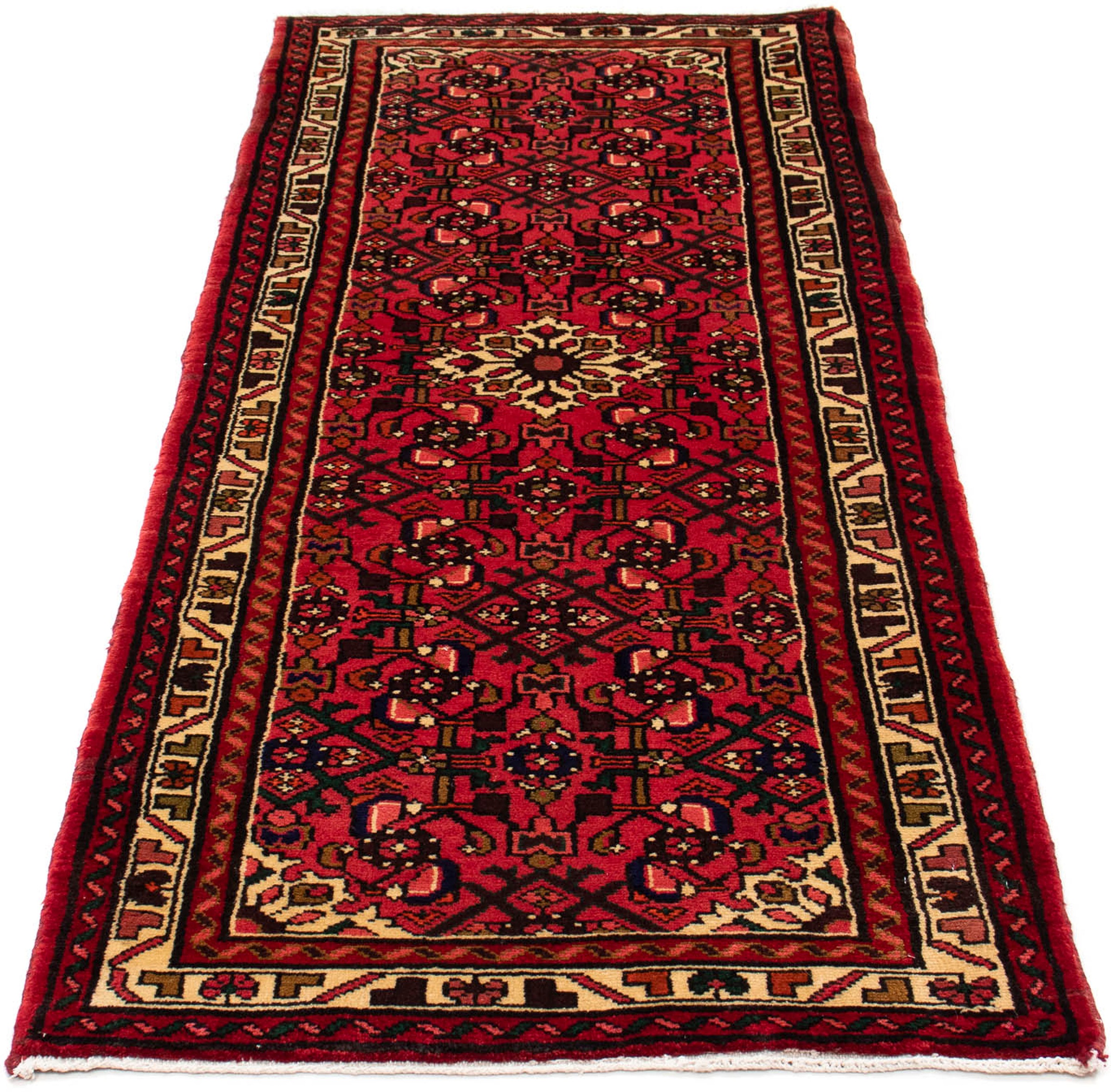 Image of morgenland Orientteppich »Perser - Nomadic - 190 x 75 cm - dunkelrot«, rechteckig, 10 mm Höhe, Wohnzimmer, Handgeknüpft, Einzelstück mit Zertifikat bei Ackermann Versand Schweiz