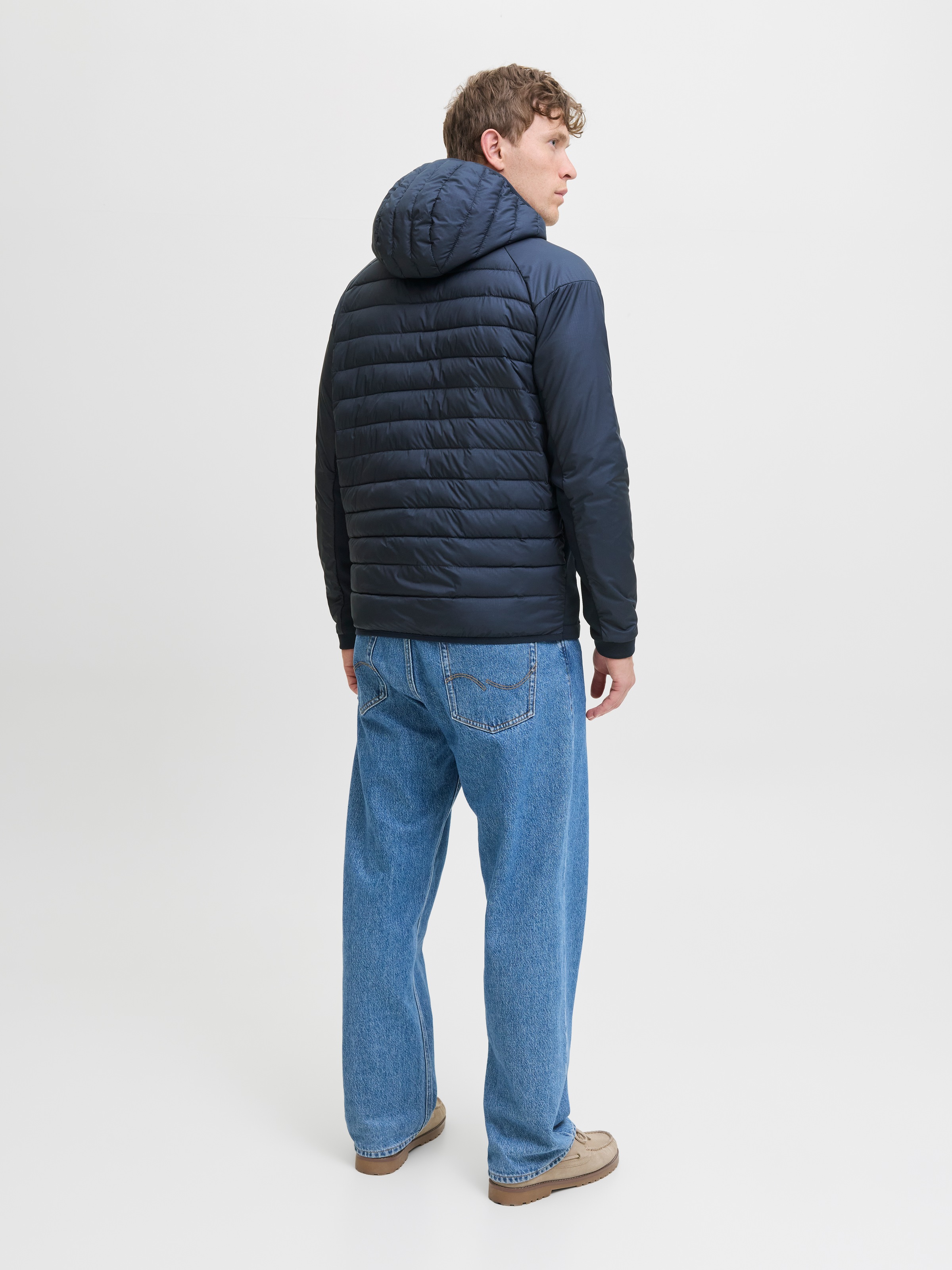Jack & Jones Steppjacke »JJESTATE HYBRID JACKET NOOS« mit Kapuze mit Kapuze