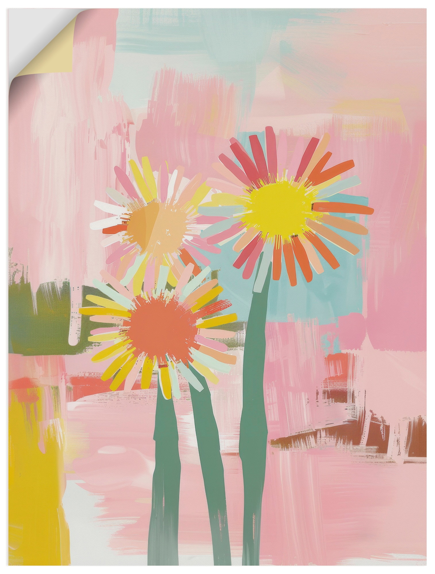 Image of Artland Wandbild "Flüstern des Sommers" Blumenbilder 1 Stk. tlg. als Alubild, Leinwandbild, Poster, Wandaufkleber in verschied. Grössen