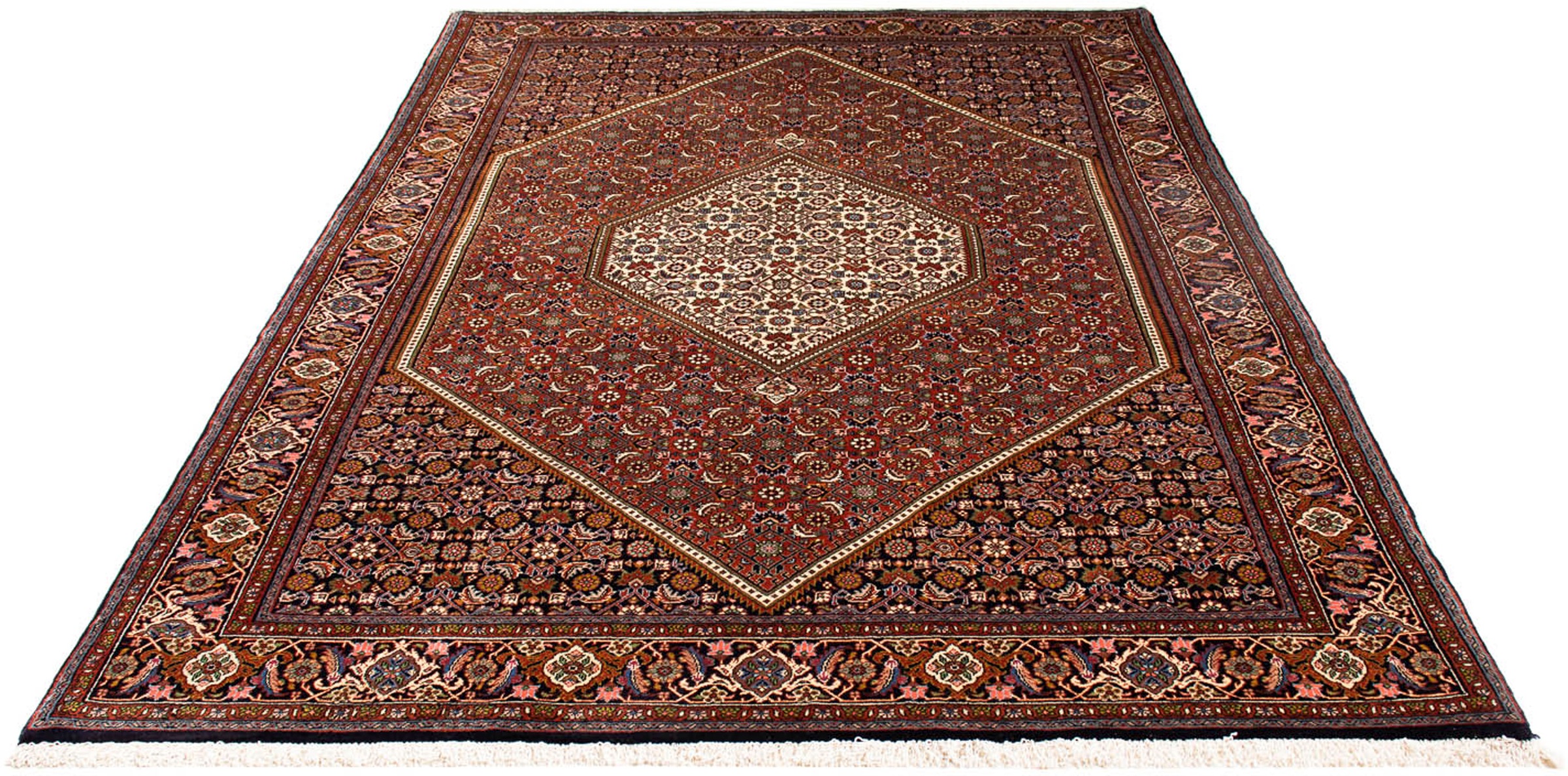 Image of morgenland Orientteppich »Perser - Bidjar - 240 x 165 cm - braun«, rechteckig, 15 mm Höhe, Wohnzimmer, Handgeknüpft, Einzelstück mit Zertifikat bei Ackermann Versand Schweiz