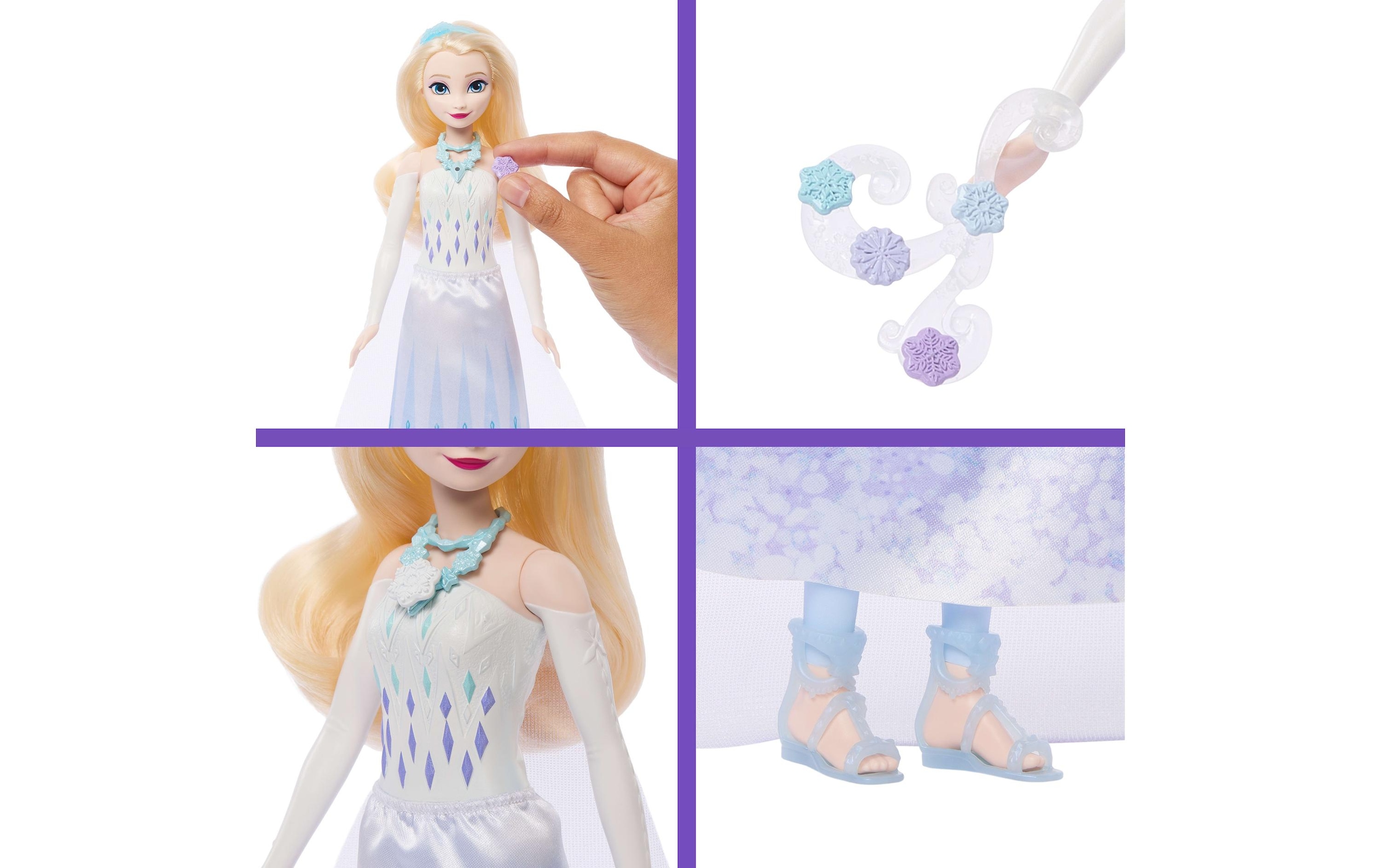 Disney Frozen Anziehpuppe »Disney Die Eiskönigin, Juwel Reveal Elsa«