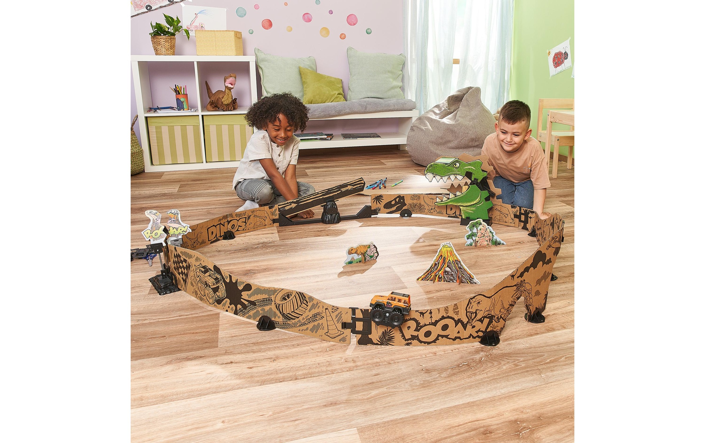 Vtech® Lernspielzeug »Car-Board Racers – Dino-Adventure Set«