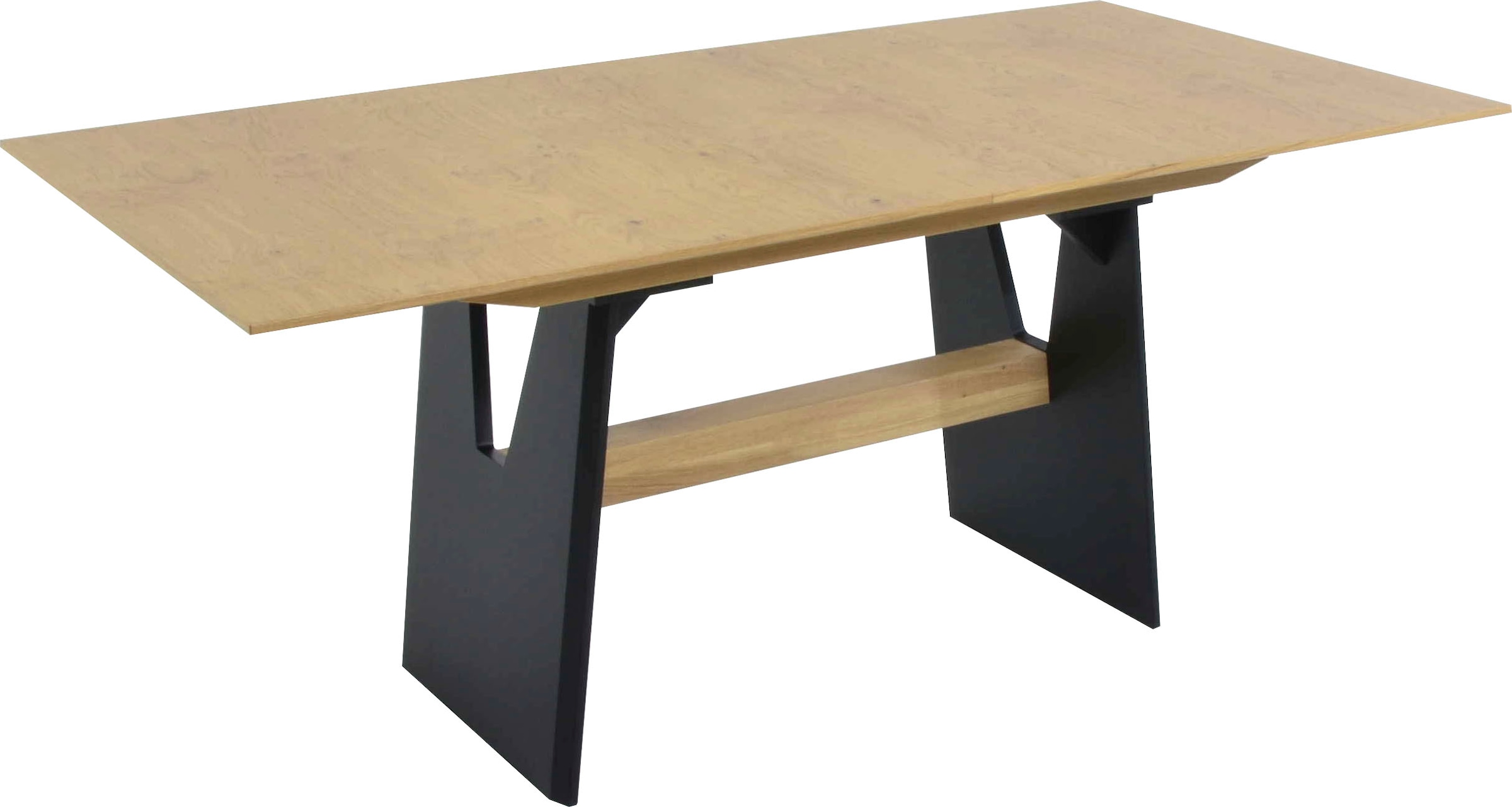 Image of K+W Komfort & Wohnen Esstisch "Giacomo I" Esstisch in Asteiche natur, Untergestell in MDF mit furnierten Balken