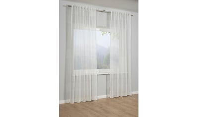 Weckbrodt Vorhang »Lara«, (1 St.), Schlaufenschal, Gardine, transparent,  halbtransparent, Organza günstig kaufen