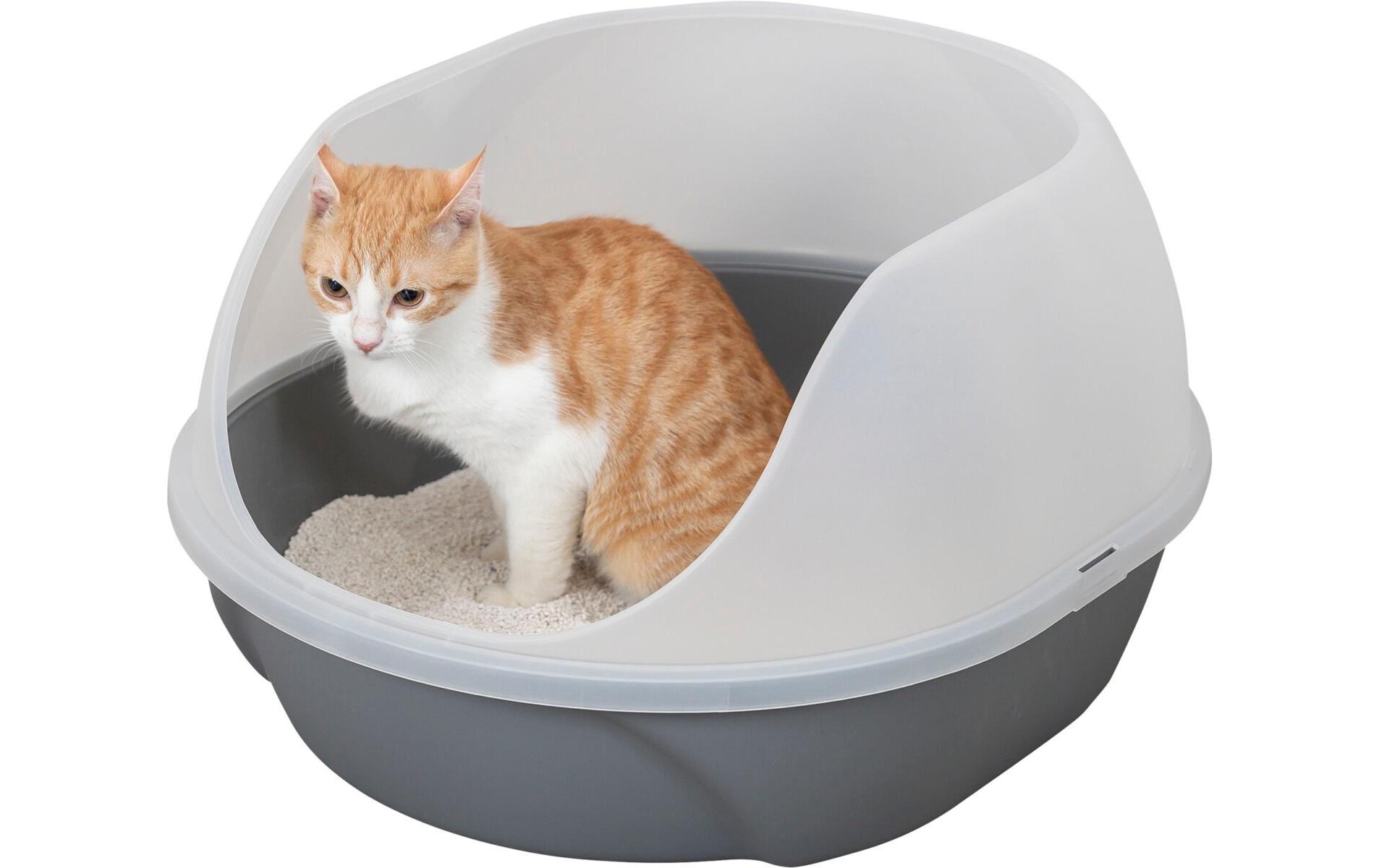 TRIXIE Katzentoilette »Simao, hoher Rand, 48 × 30 × 58 cm, Grau«