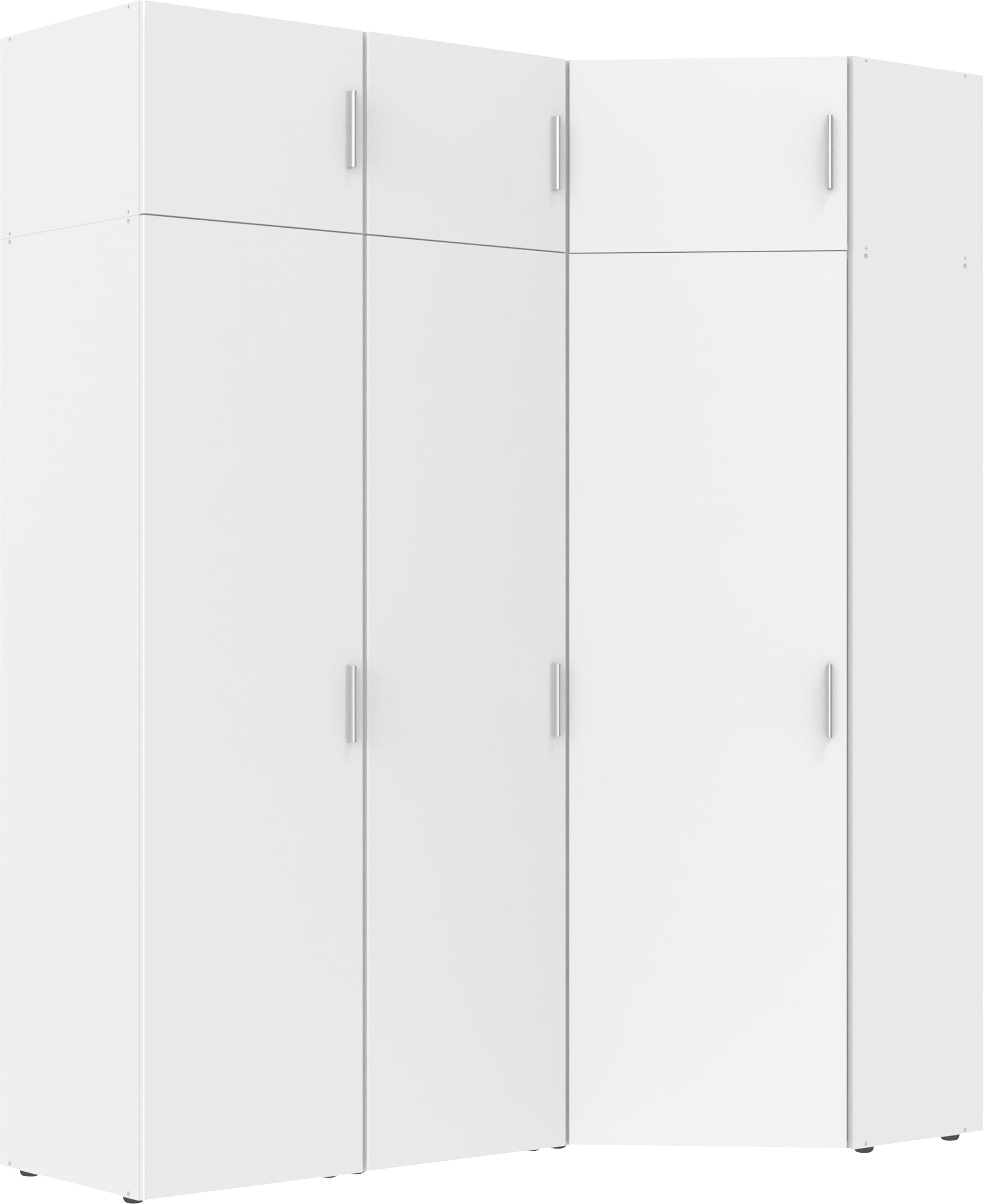Wimex Schranksystem »Münster«, (Spar-Set, 6tlg: Eckschrank+ 2 Schränke 50cm breit+ 3 Aufsatzmodule), Mehrzweckschrank