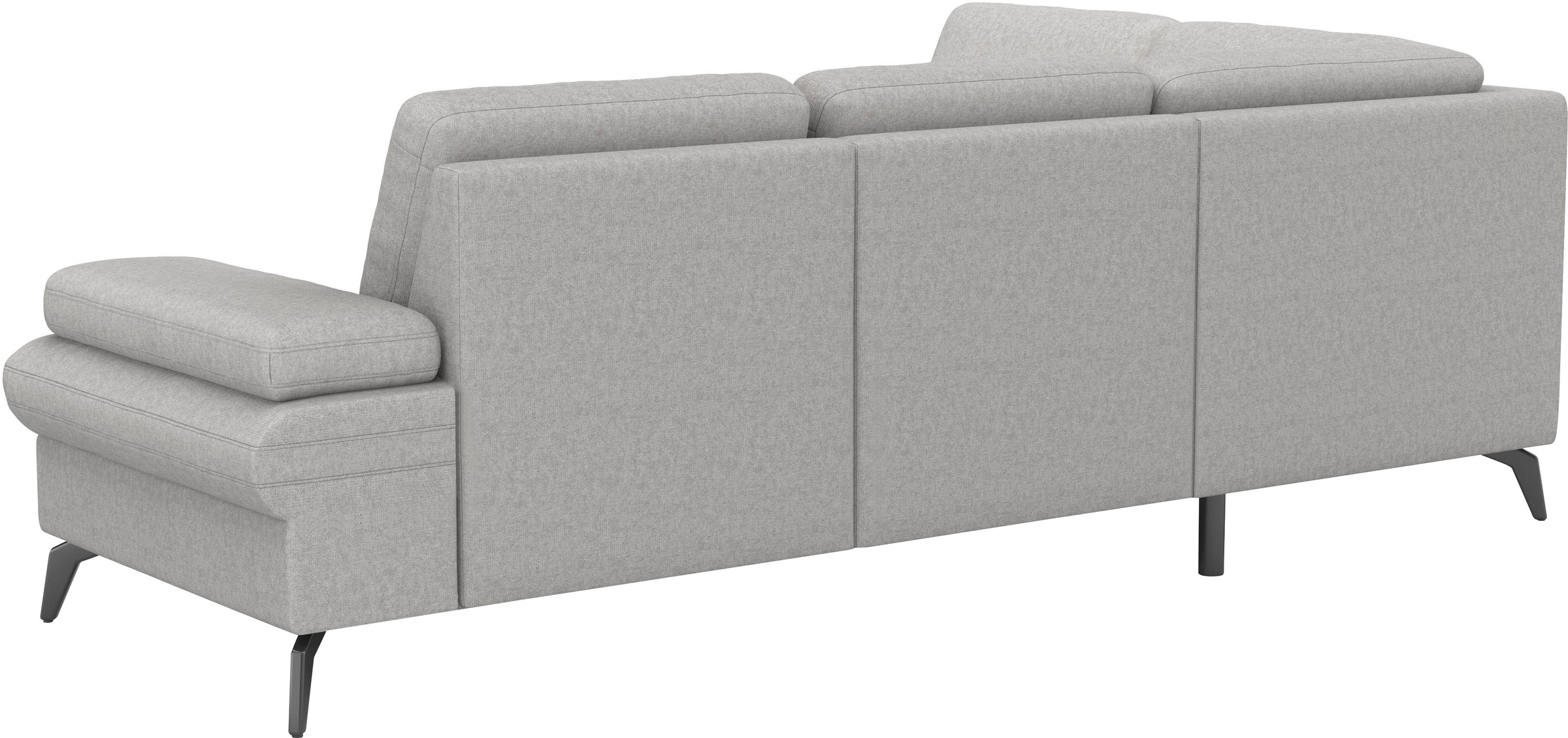 sit&more Ecksofa »Morris Jubi L-Form«, inkl. Armteilfunktion und 1 Zierkissen, wahlweise mit Bettfunktion
