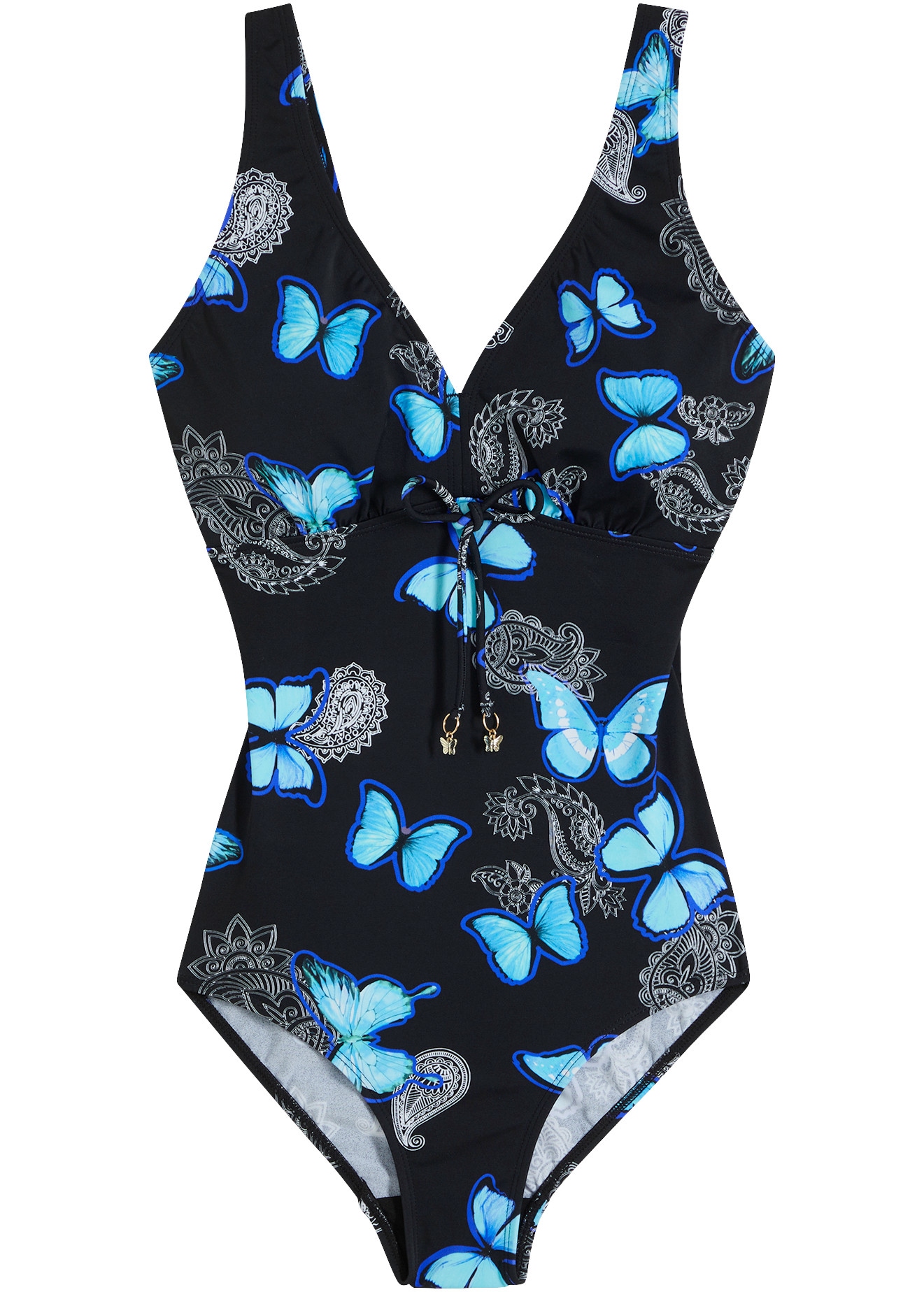 bonprix Maillot de bain style sportif, design imprimé intégral, avec élasthanne