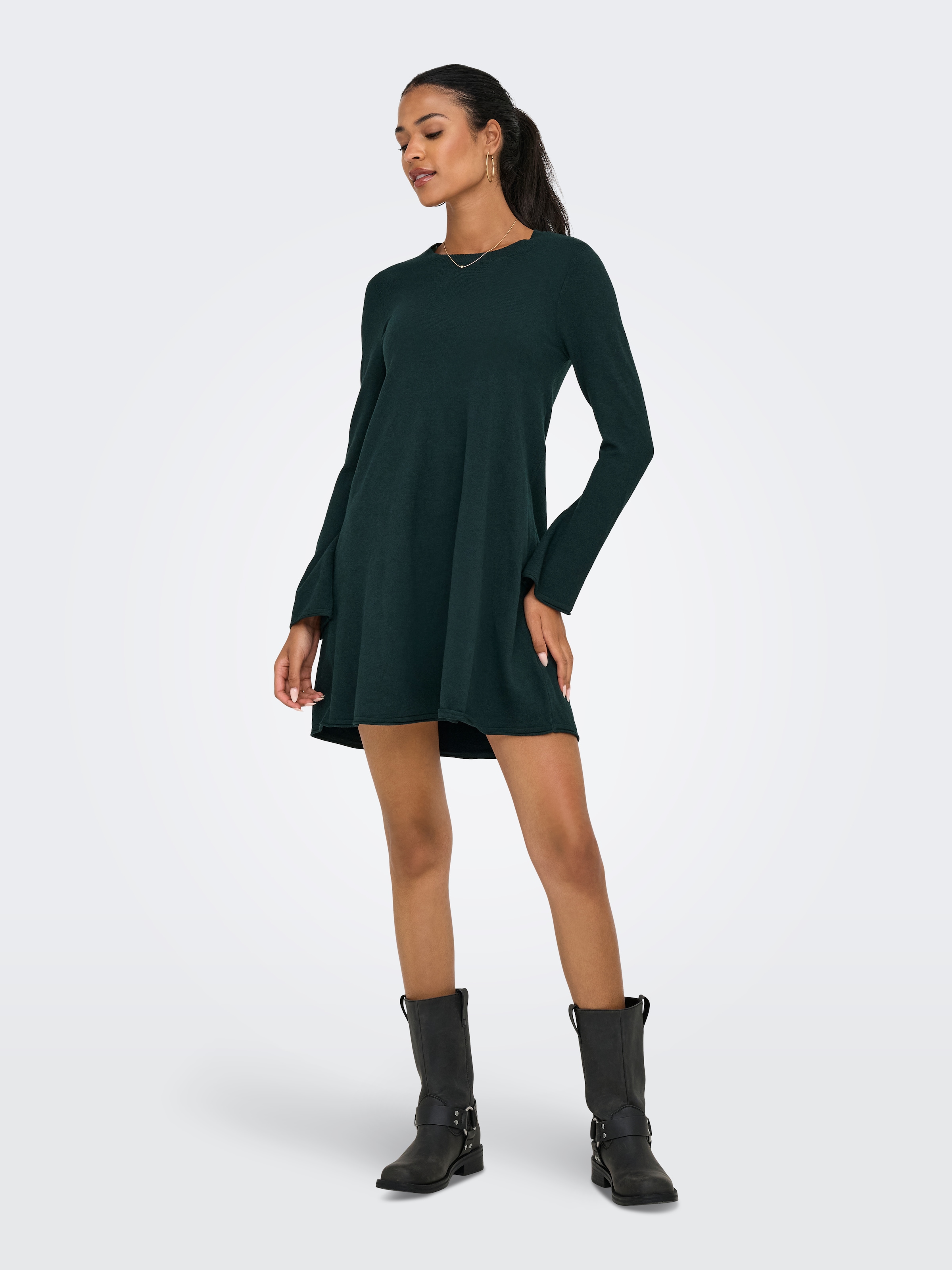 ONLY Midikleid »ONLAMALIO LIFE LS ONECK DRESS KNT«, Sommerkleid