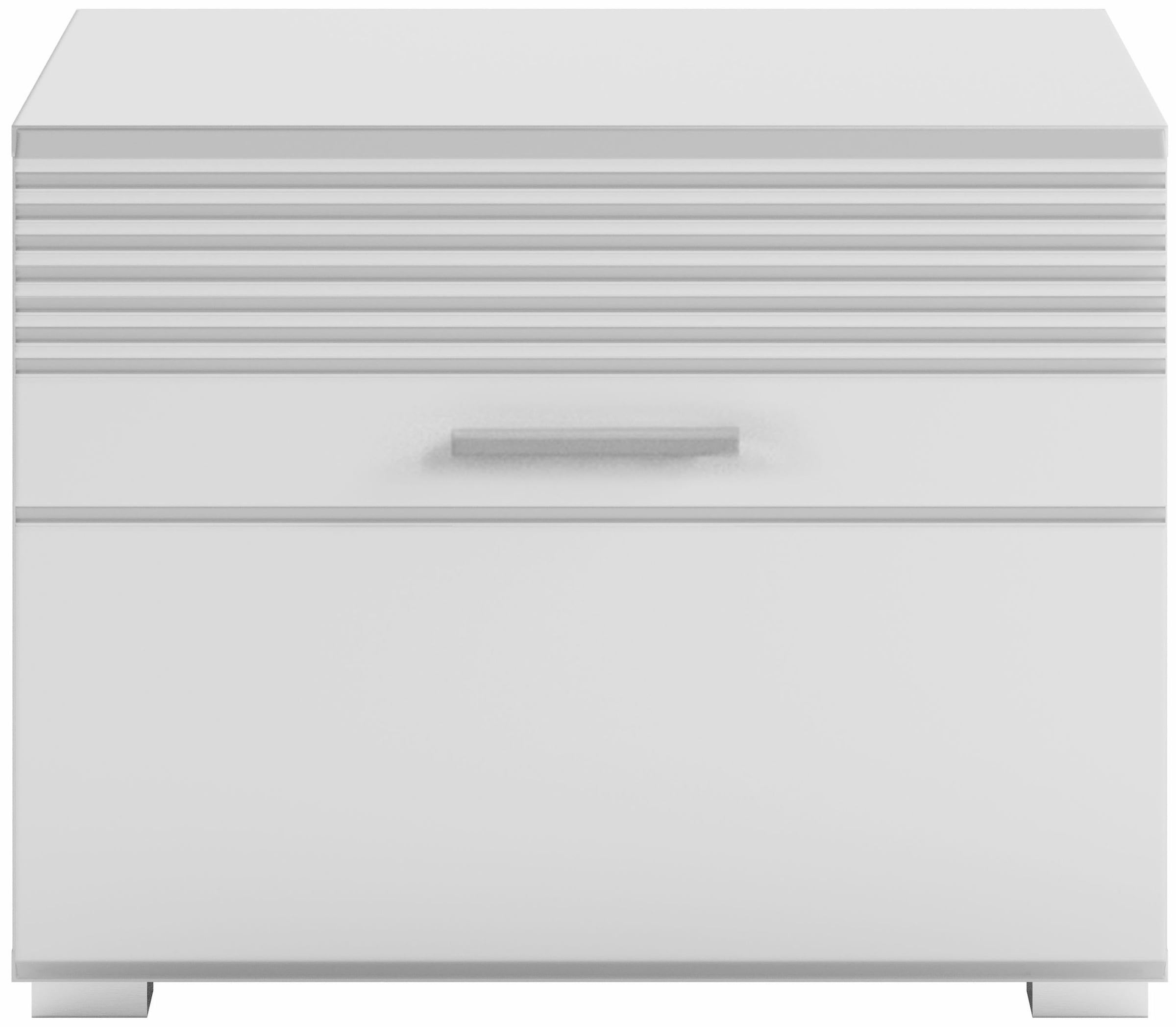 INOSIGN Garderoben-Set »Malmö, Breite 115cm, MDF Front mit Rillenfräsung, 3-teilig, best. aus:«, (3 St.), Sitzbank, Schuhkommode & Garderobenspiegel