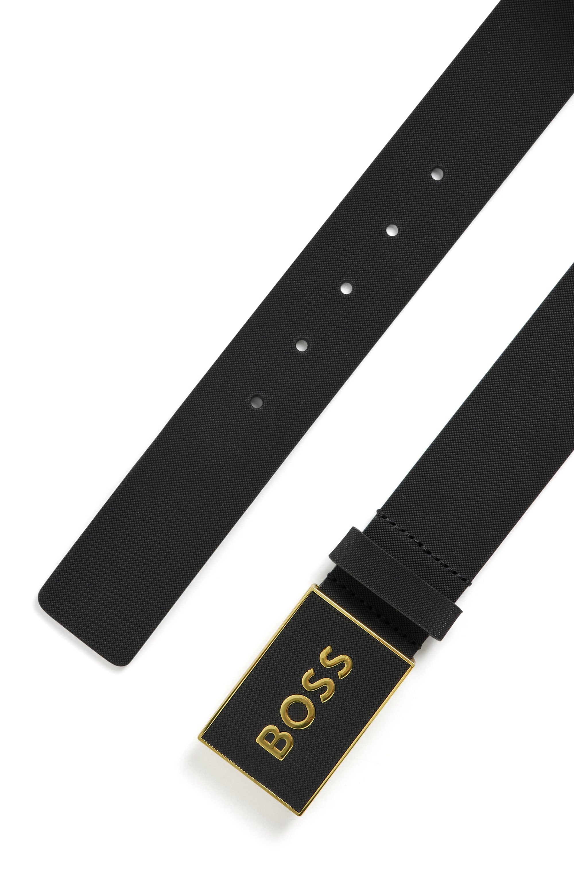 BOSS Ledergürtel »Boss_Icon-S1_Sz40« mit BOSS-Logo-Prägung auf der Koppelschliesse
