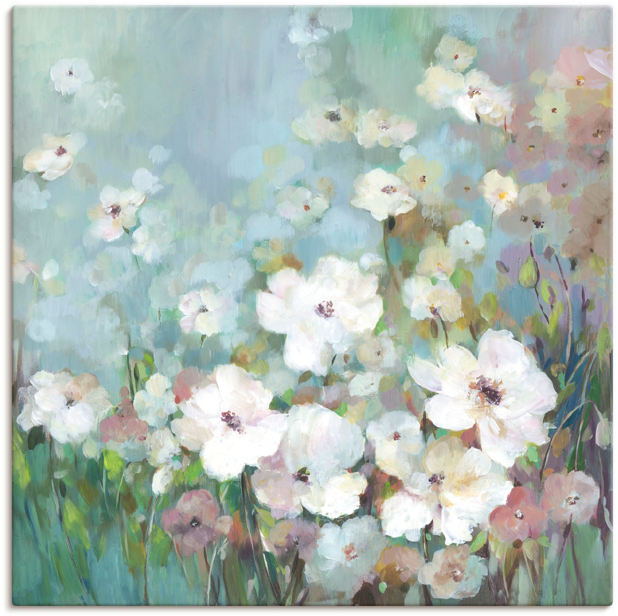 Image of Artland Wandbild "Feldblumengarten" Blumenwiese 1 Stk. tlg. als Leinwandbild, Poster in verschied. Grössen