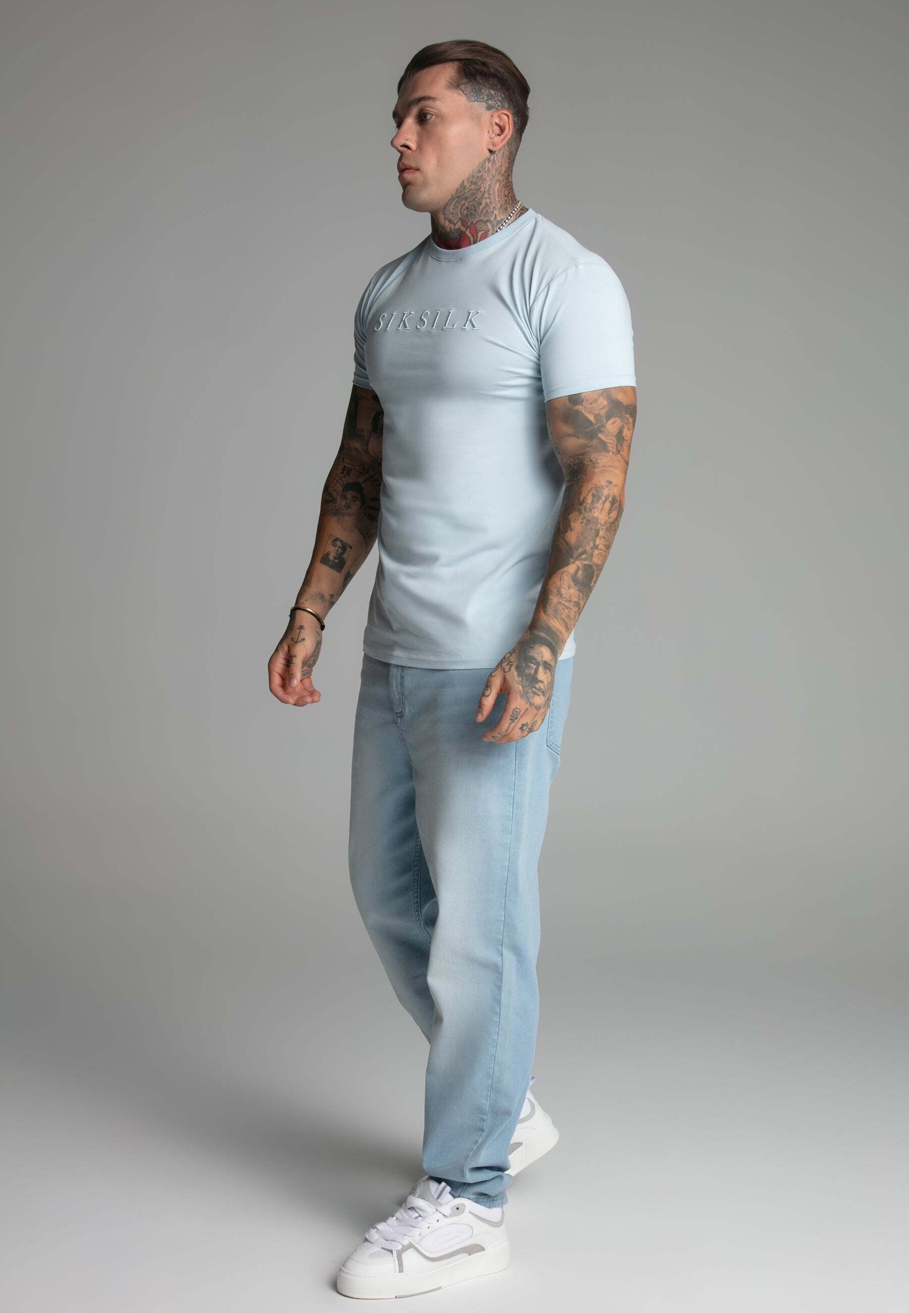 Siksilk T-Shirt »Siksilk T-Shirt Muscle Fit T-Shirt«