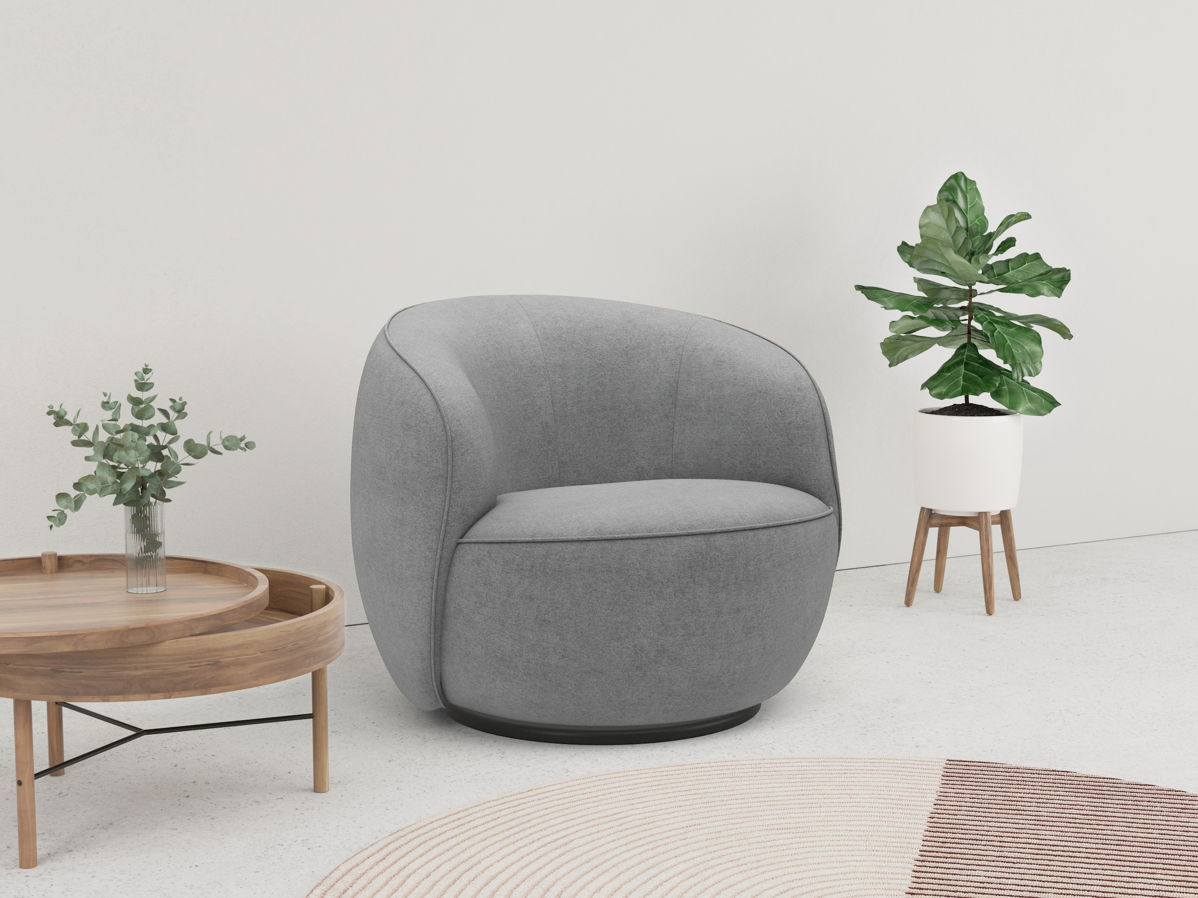 LeGer Home by Lena Gercke Loungesessel »Effie«, mit 360° Drehfunktion, komfortables Sitzen