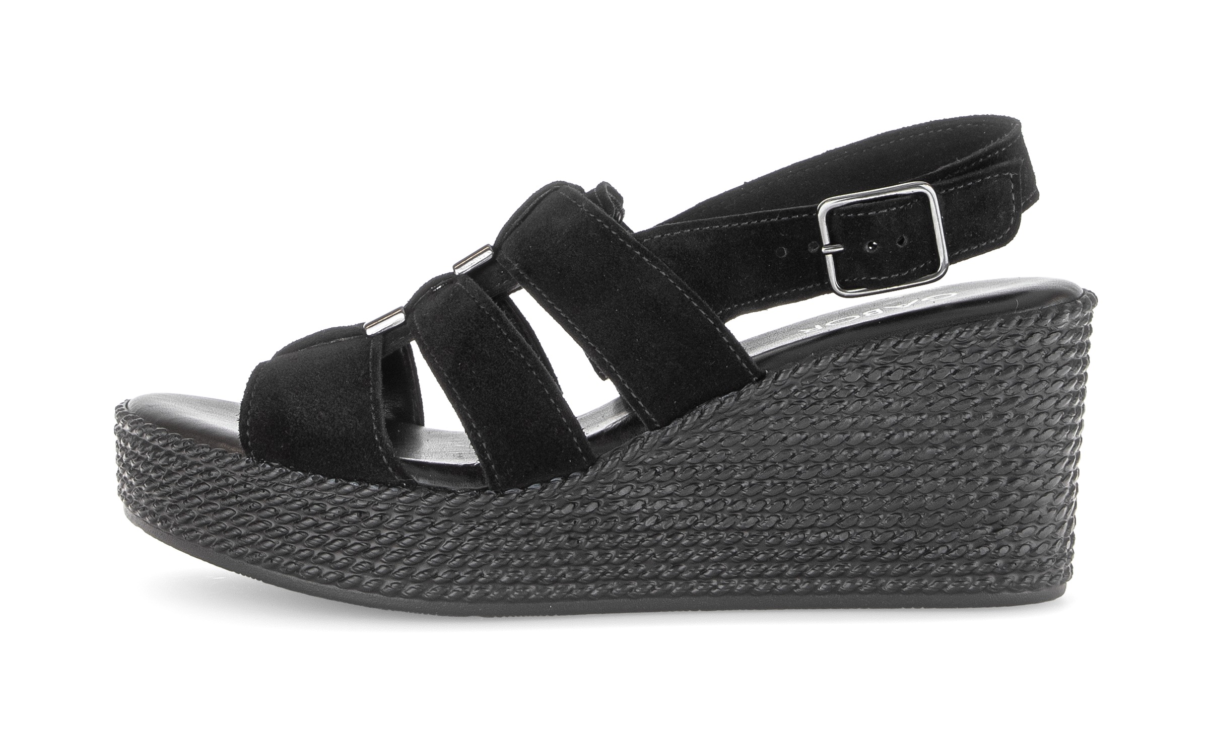 Gabor Sandales compensées  Plateforme, sandale à brides, chaussure d'été avec fermeture velcro