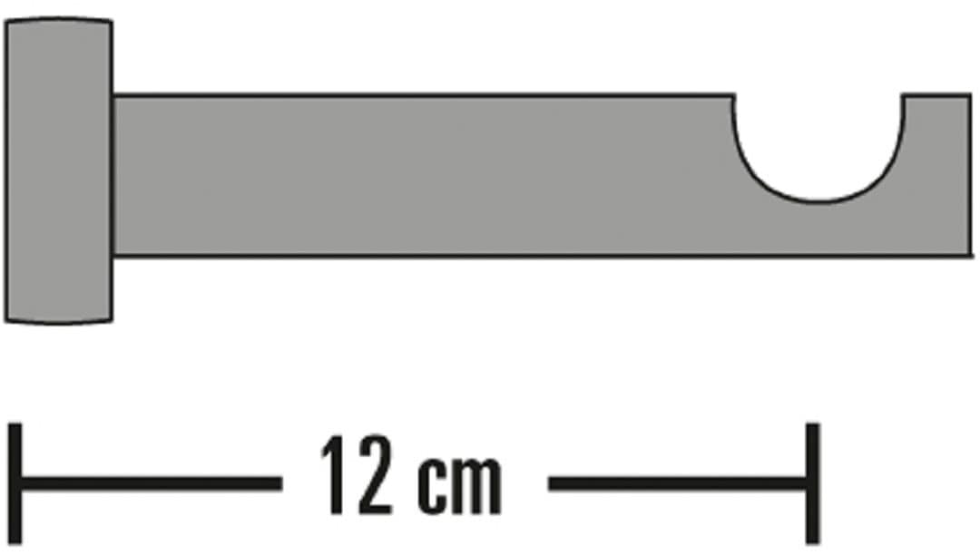 SCHÖNER WOHNEN-Kollektion Auflageträger »Träger offen für Ø 25 mm«, (1 St.), Serie Gardinenstangen Set Mira Ø 25 mm