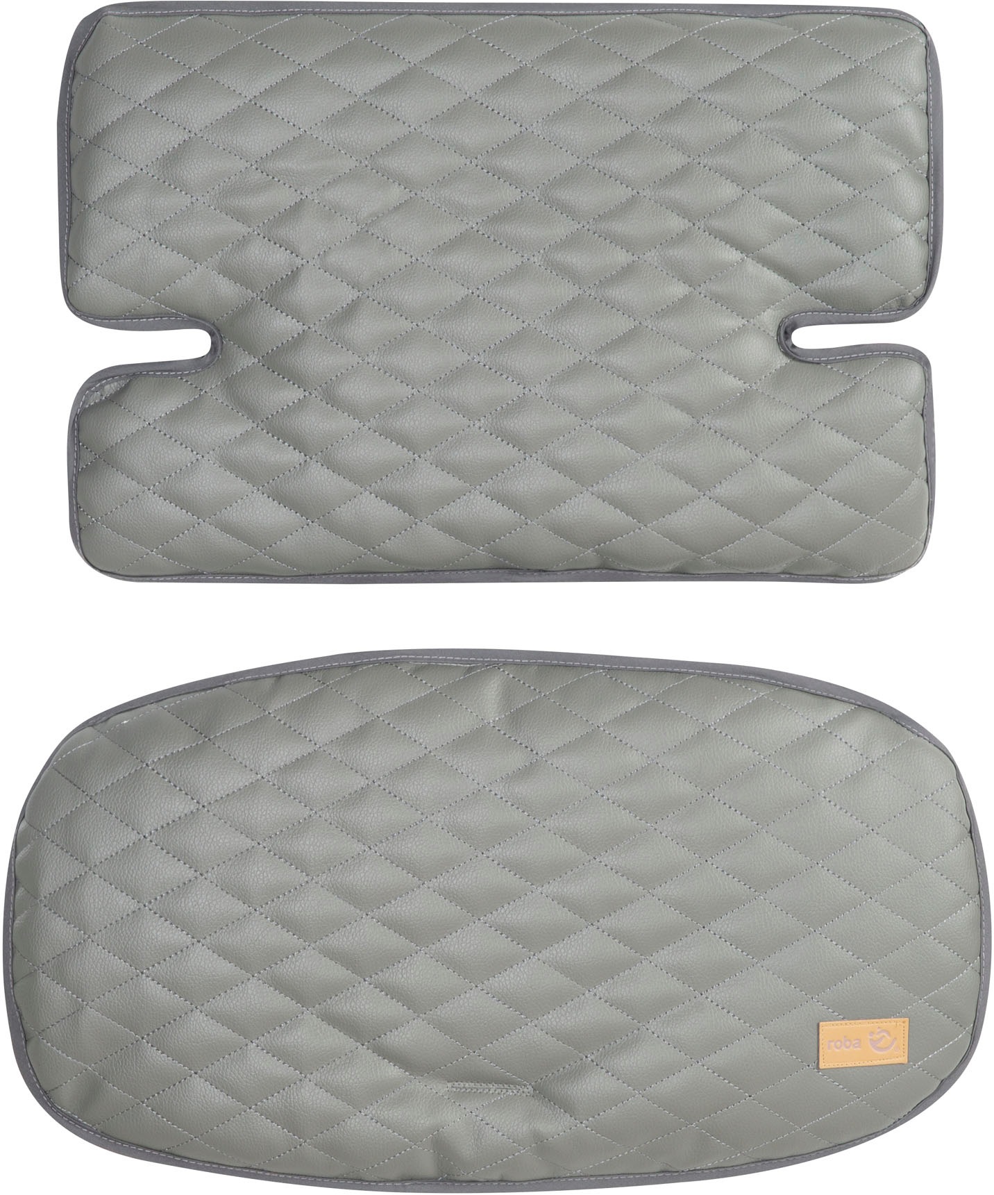 Image of roba Sitzverkleinerer "Sit Up Luxe, stone gesteppt, 2-teilig" 2 Stk. tlg.