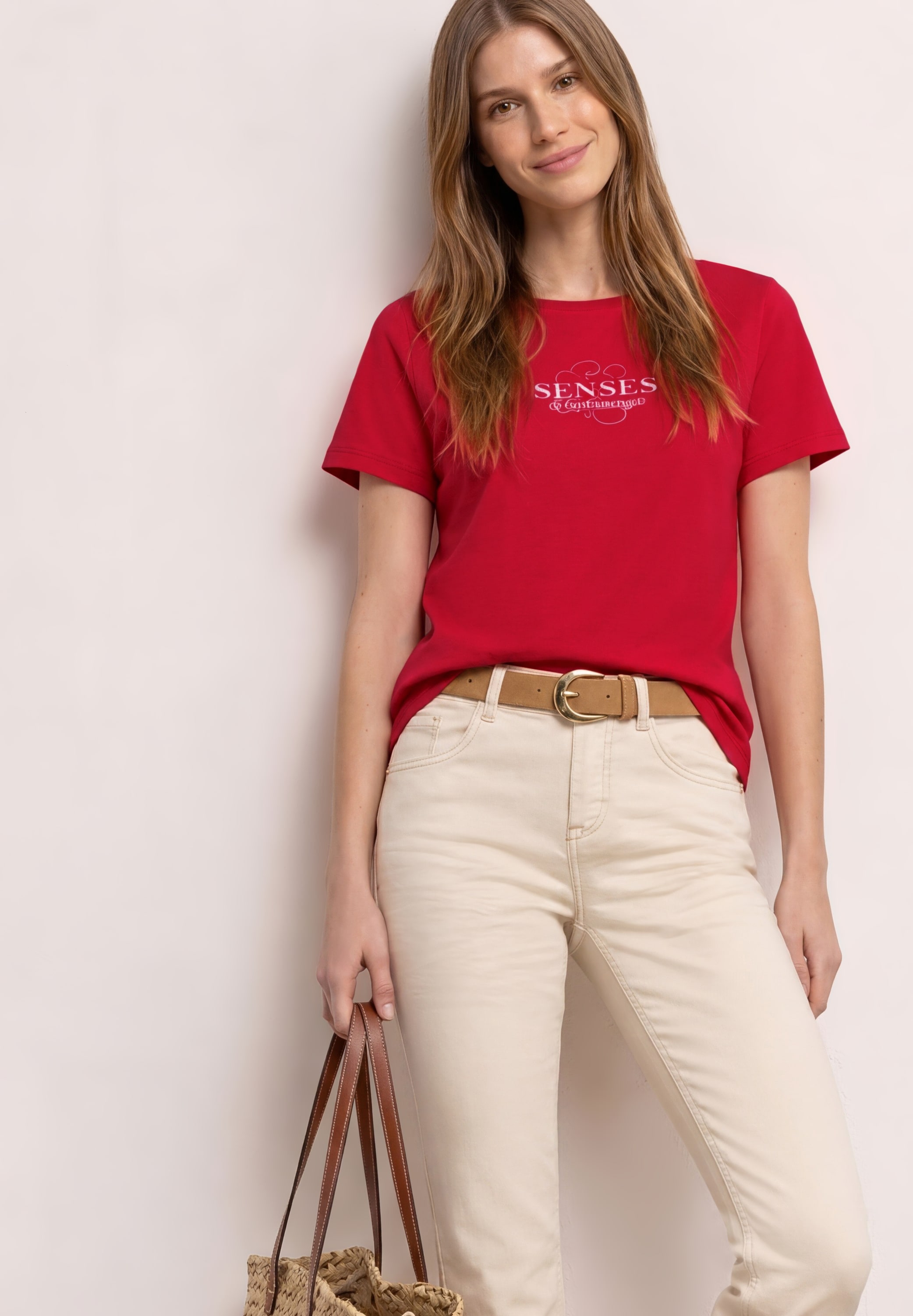 Image of STREET ONE Kurzarmshirt Sommershirt mit Wording Artwork