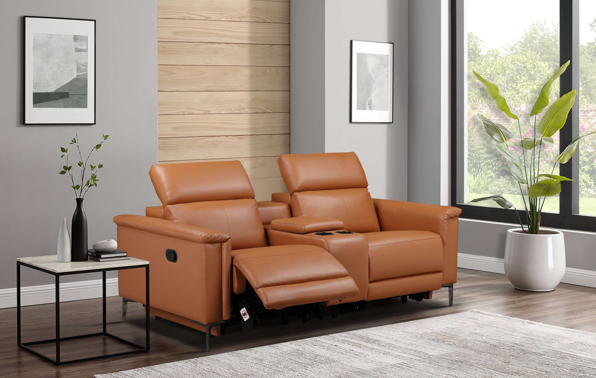 Image of GOODproduct 2-Sitzer "LUND, Kinosofa, Relaxfunktion, TV-Sessel, manuell/elektrisch (USB-A)" Kopfteilverstellung, Getränkachhalter, u. Staufach