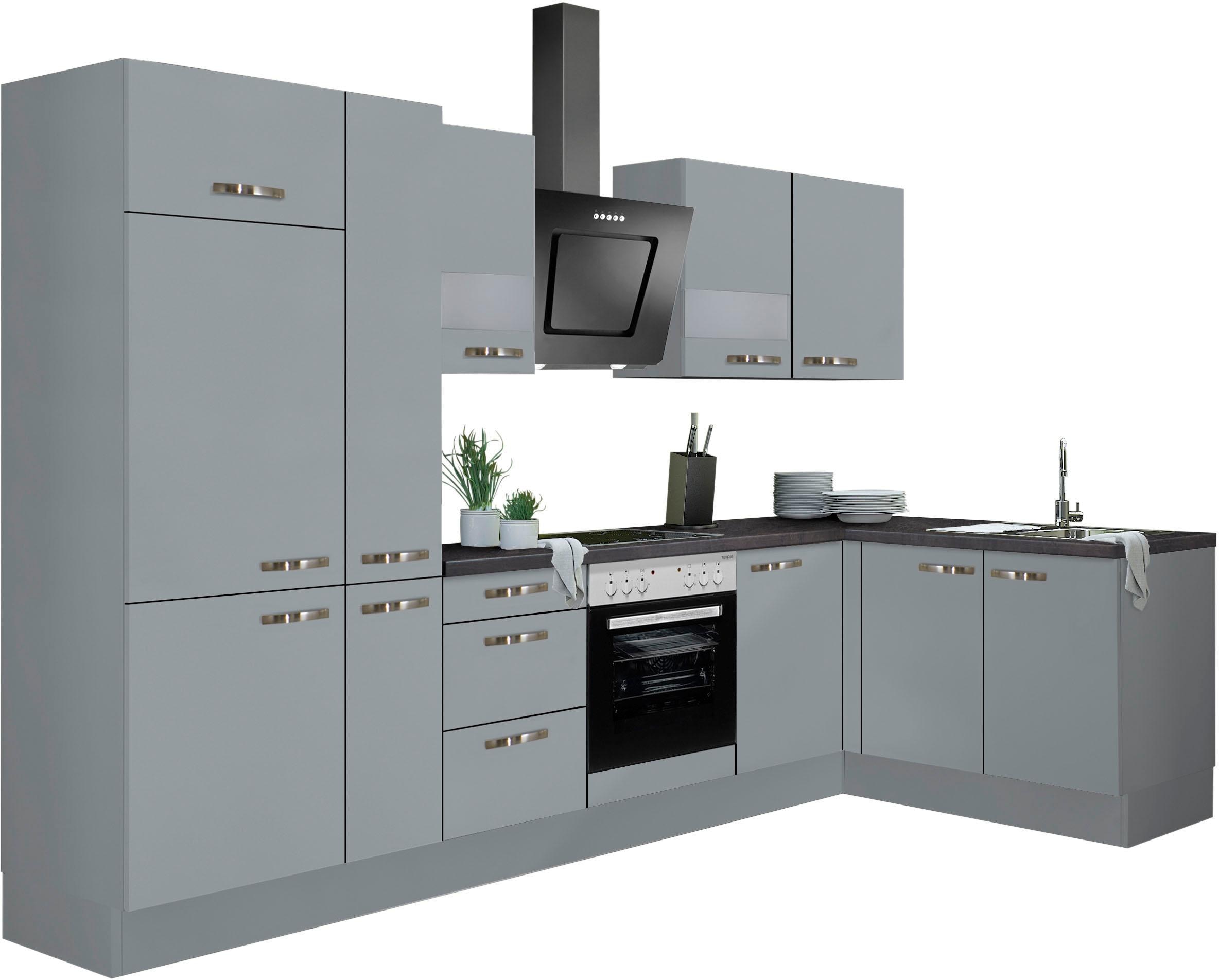 Image of KOCHSTATION Winkelküche "KS-Cara" mit Vollauszügen und Soft-Close-Funktion, Stellbreite 315 x 175 cm