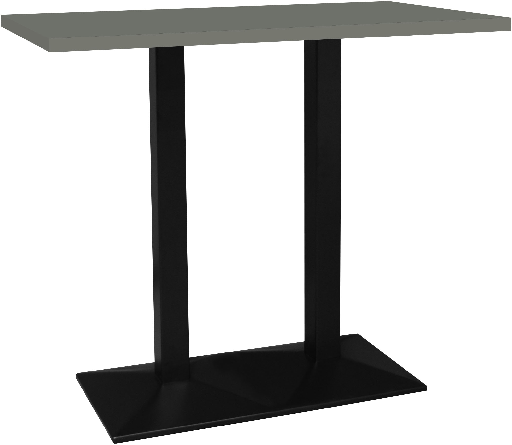 Image of Mäusbacher Bistrotisch "Big Bistro Metall" Doppelsäulengestell, eckige Platte BHT 120x105x70 cm