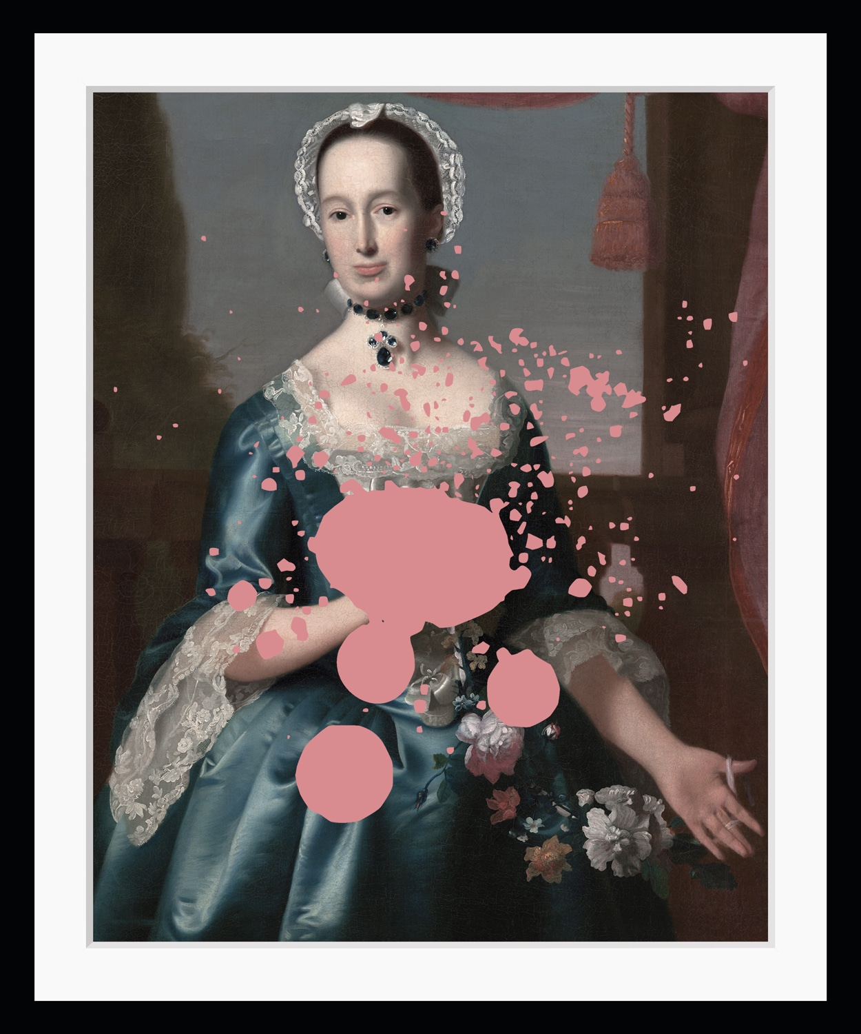 Image of queence Bild "Clara mit Farbklecks" Bilder von Frauen Frau Gemälde Historische Persönlichkeiten Kunst HD Premium Poster-Druck inkl. Holzrahmen