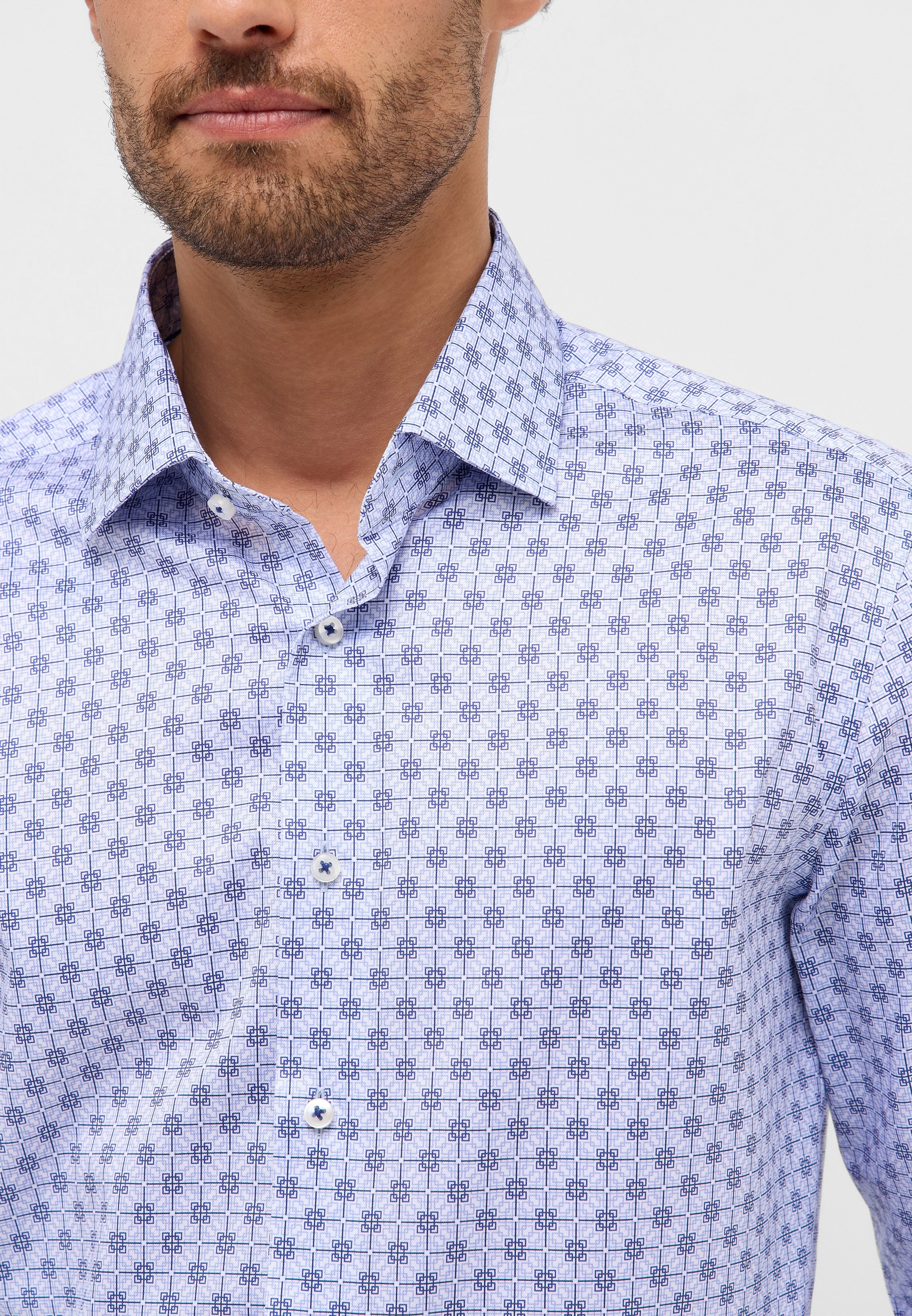 Eterna Langarmhemd »SLIM FIT«, NON IRON (bügelfrei)