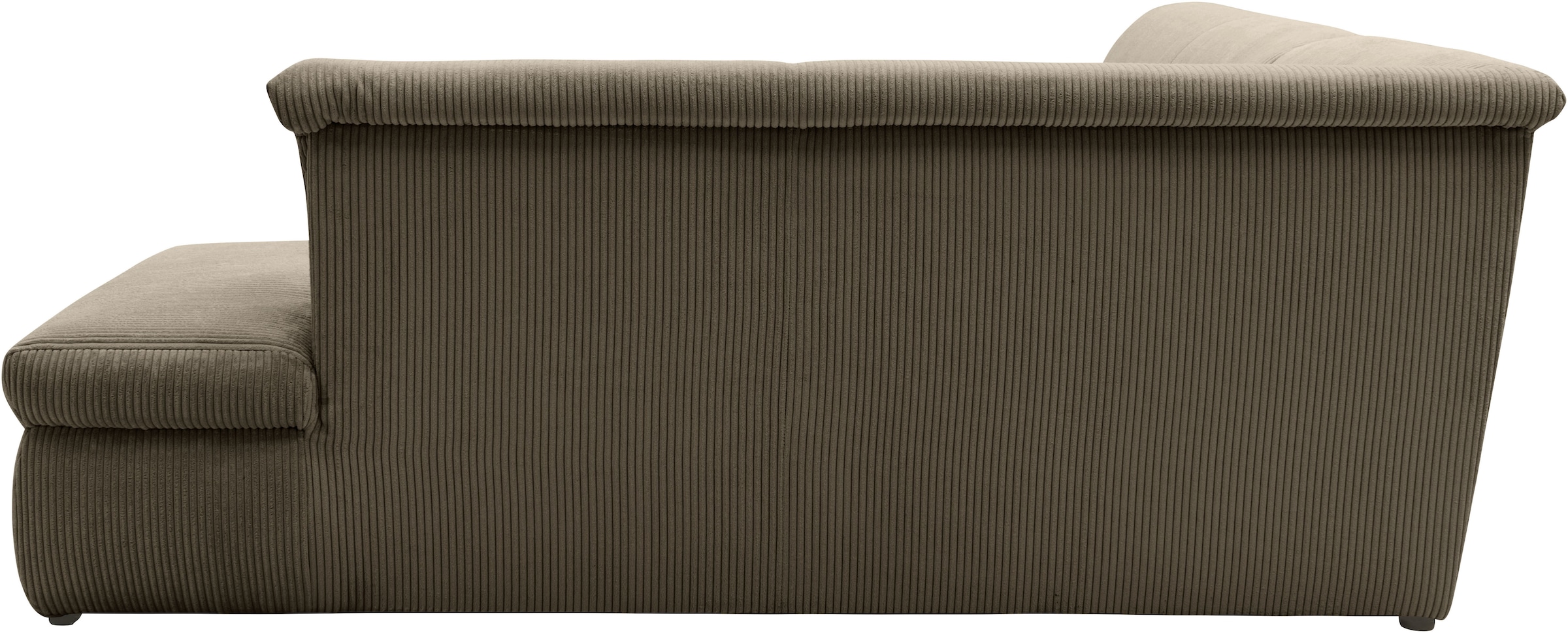 DOMO collection Ecksofa »Moric L-Form«, wahlweise mit Bettfunktion und Armlehnenverstellung, auch in Cord