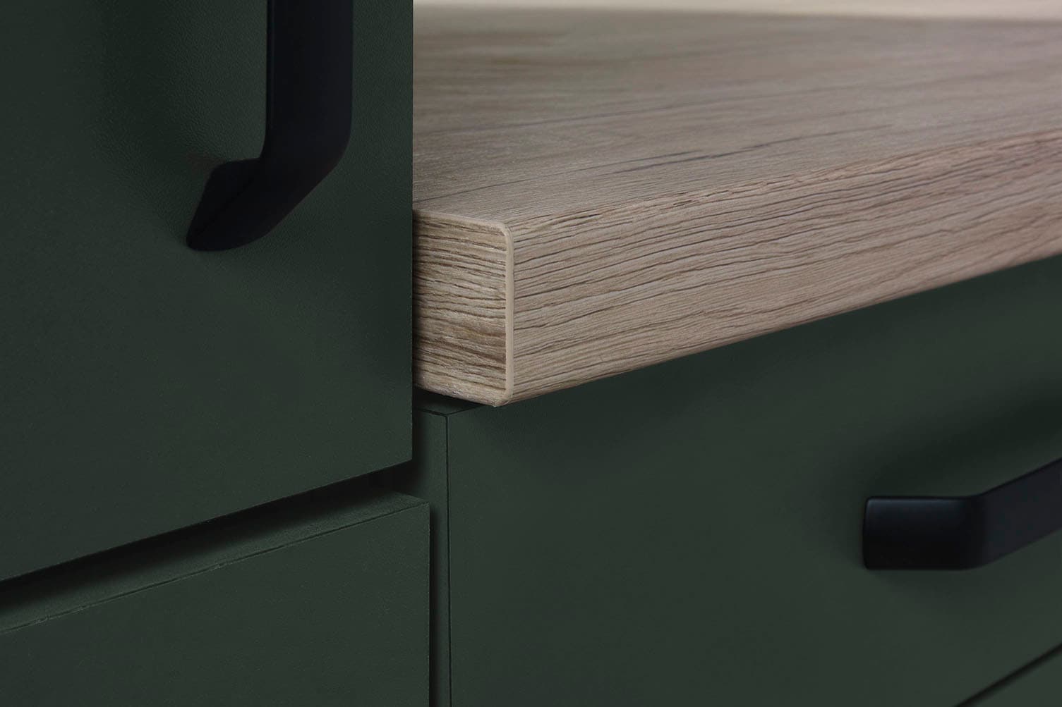 wiho Küchen Winkelküche »"Simi", mit verstellbaren Füssen, wahlweise mit E-Geräten« Soft-Close-Funktion in Schubkästen & Auszügen, Stellbreite 285/175 cm