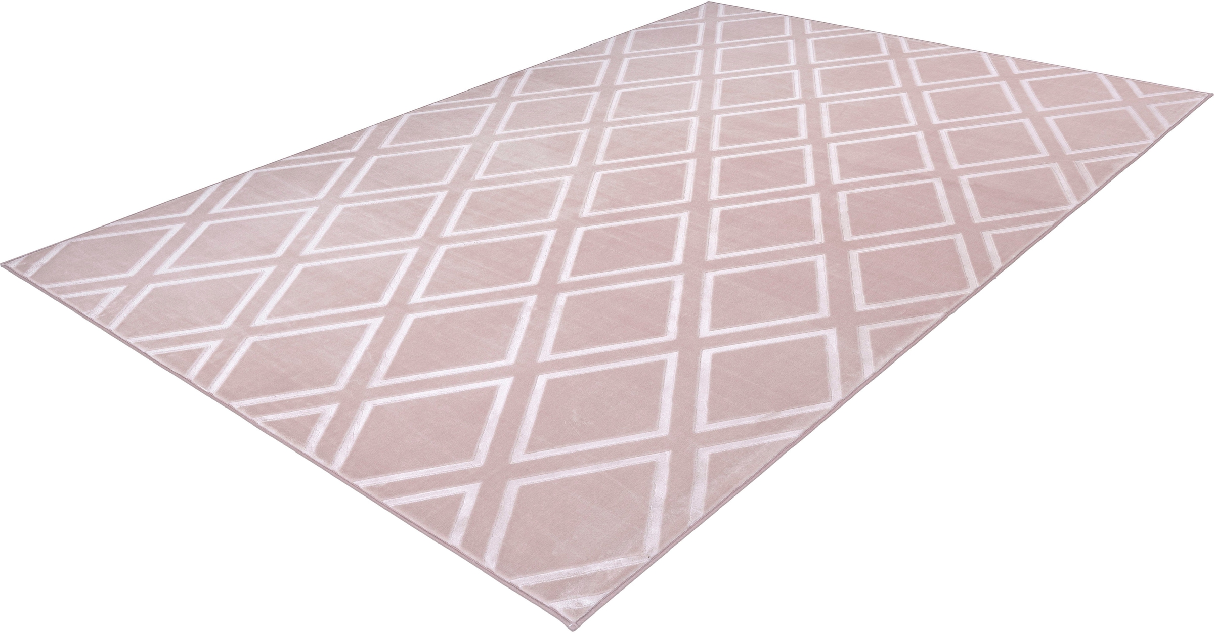 Teppich »Ledion«, rechteckig, besonders weich durch Mikrofaser, Kurzflor, 3D-Effekt