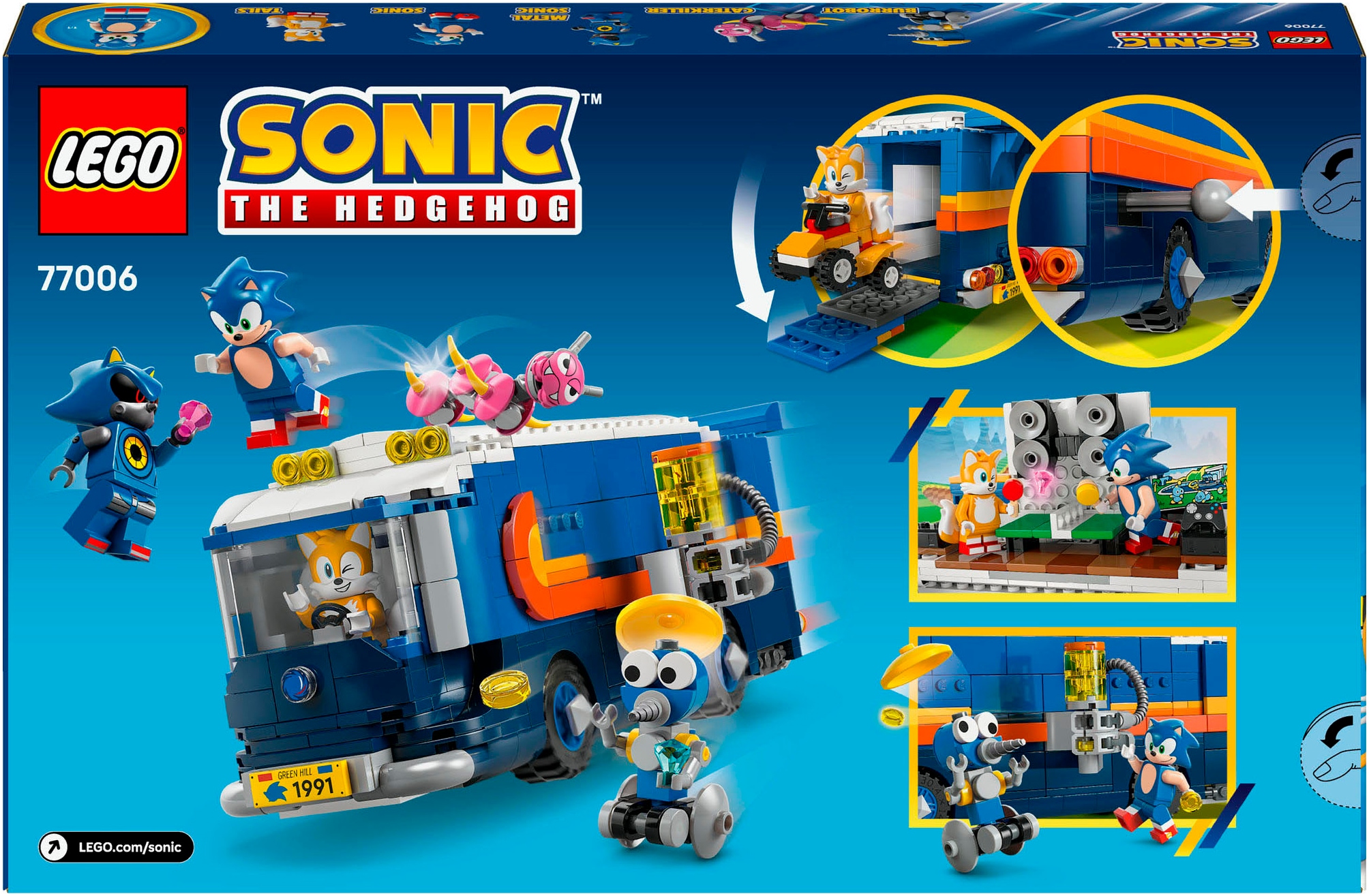 LEGO® Pions de construction »Team Sonics Kommando-Truck (77006), LEGO Sonic« fabriqué en Europe