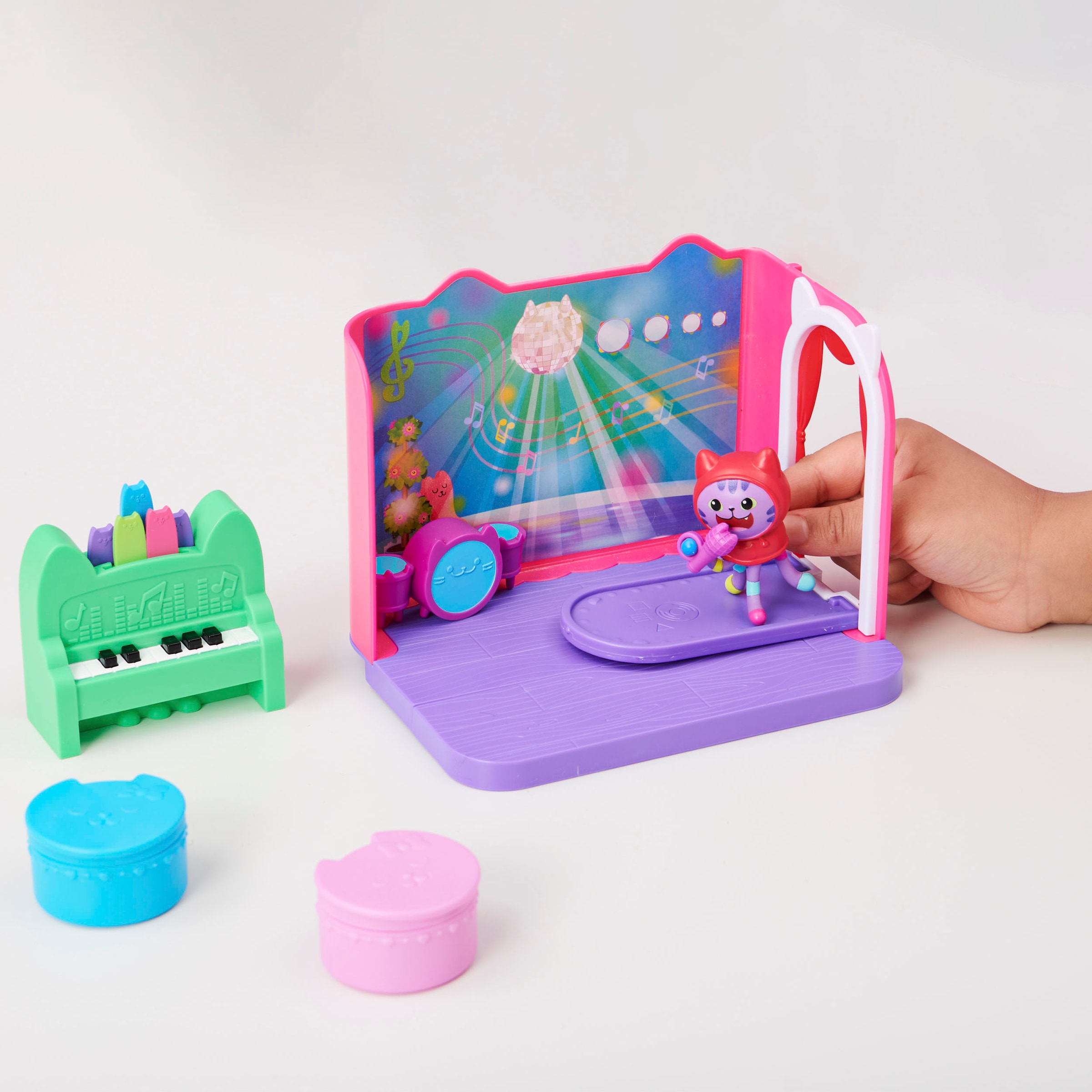 Spin Master Monde de jeu »Gabby's Dollhouse – Deluxe Room – DJ Catnip's Musikzimmer«
