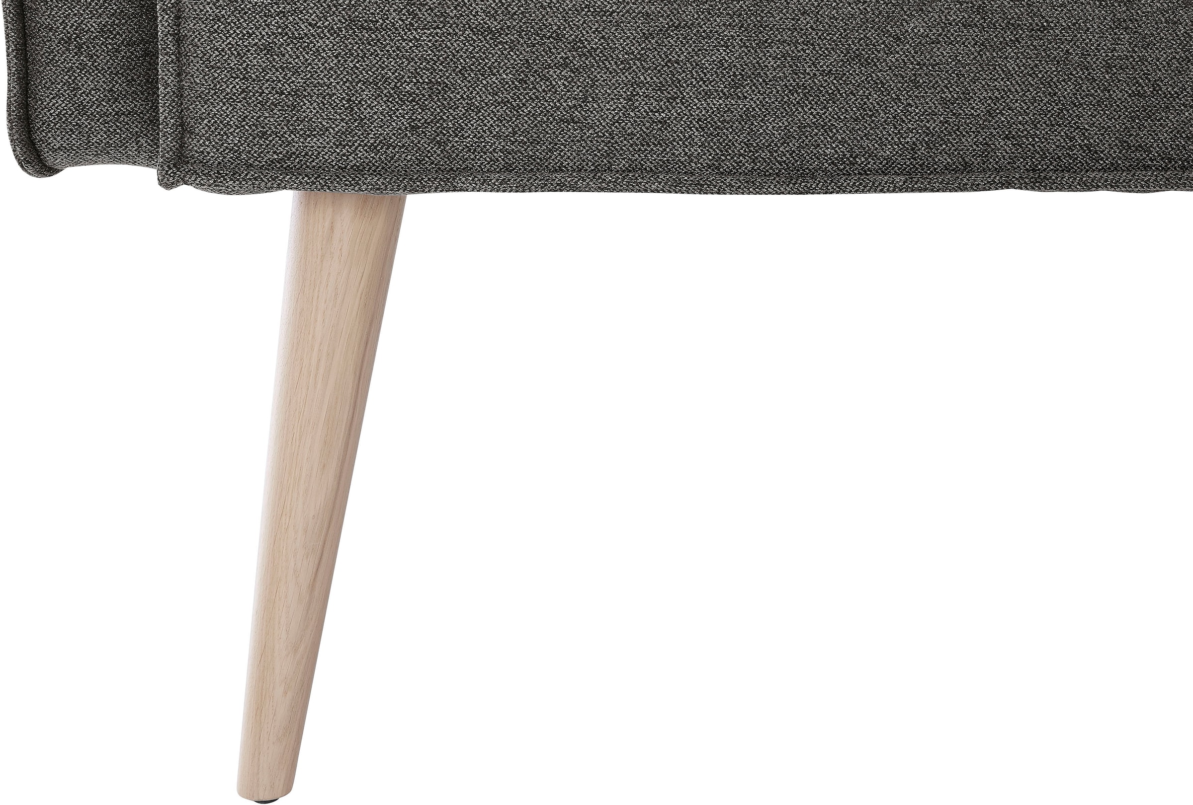 exxpo - sofa fashion Eckbank »Lungo, moderne Kedernaht, bequem und elegant, hoher Holzfuss«, hochwertige Detailverarbeitung, frei im Raum stellbar