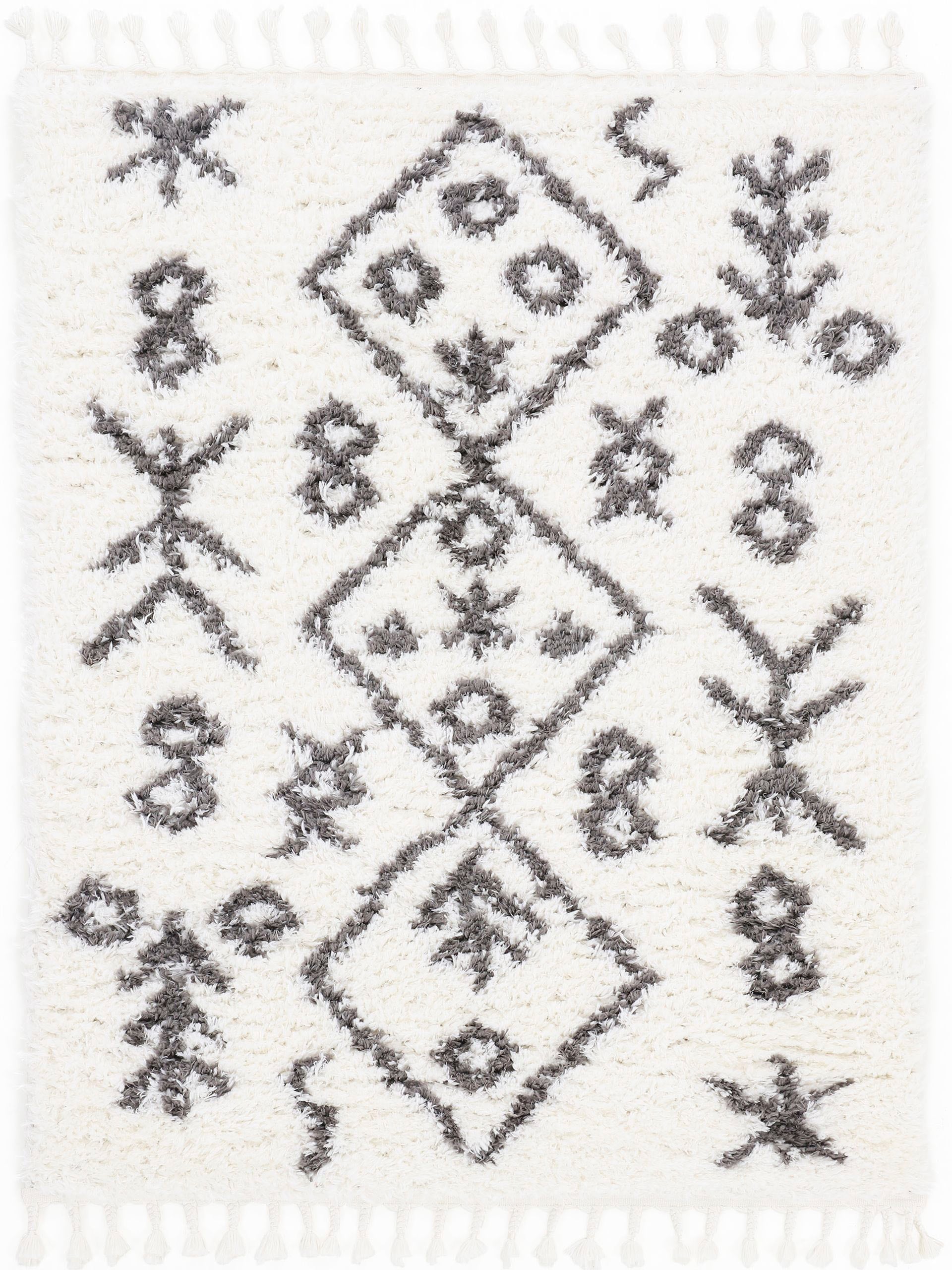 Image of carpetfine Hochflor-Teppich »Linn«, rechteckig, 30 mm Höhe, Mit Fransen, Wohnzimmer bei Ackermann Versand Schweiz