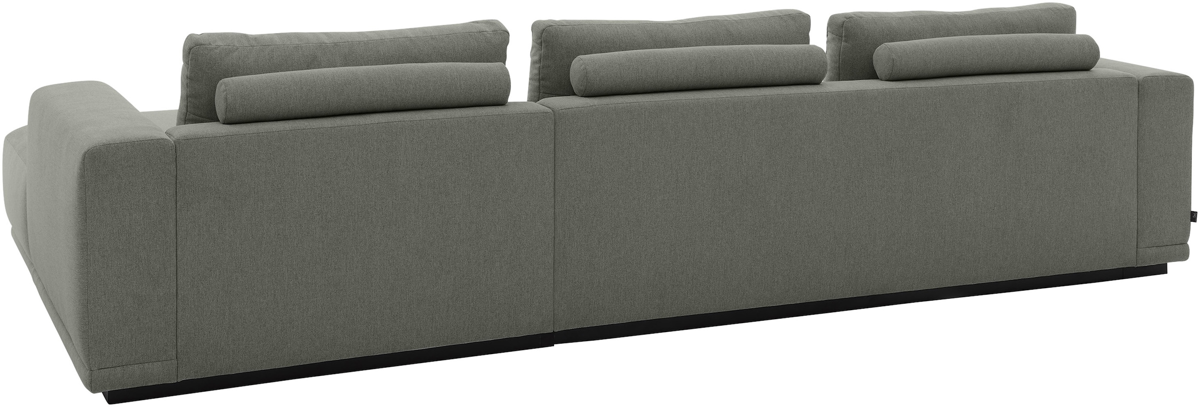 Musterring Canapé d'angle »JustB! PM200, Holzrahmen in schwarz, wahlw. Sitzvorzug, Breite 316cm« canapé d'angle gauche & chaise longue droite, avec accoudoirs, coussins de dossier inclus
