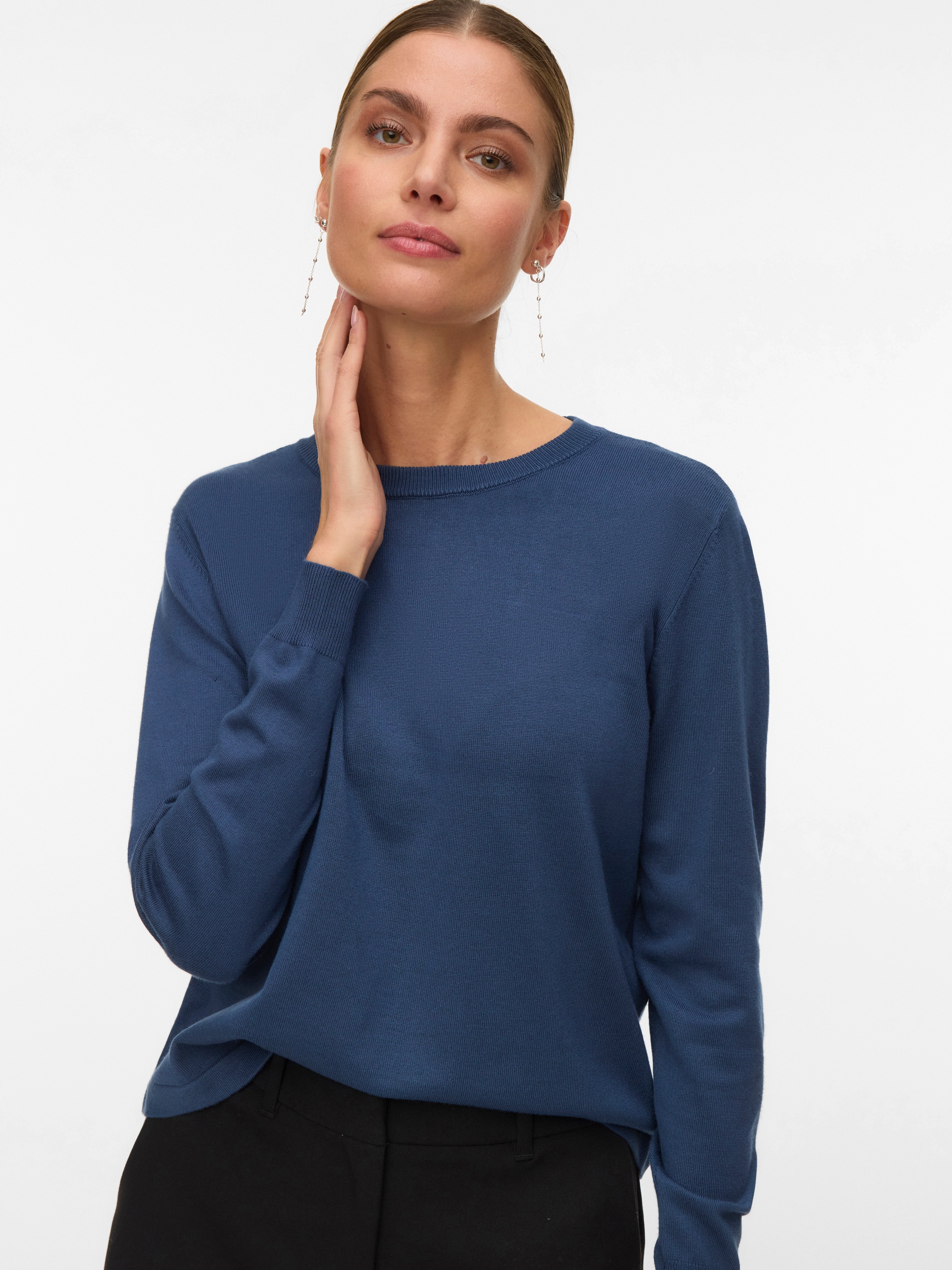 Image of Vero Moda Strickpullover "VMSILJE LS O-NECK PULLOVER NOOS"