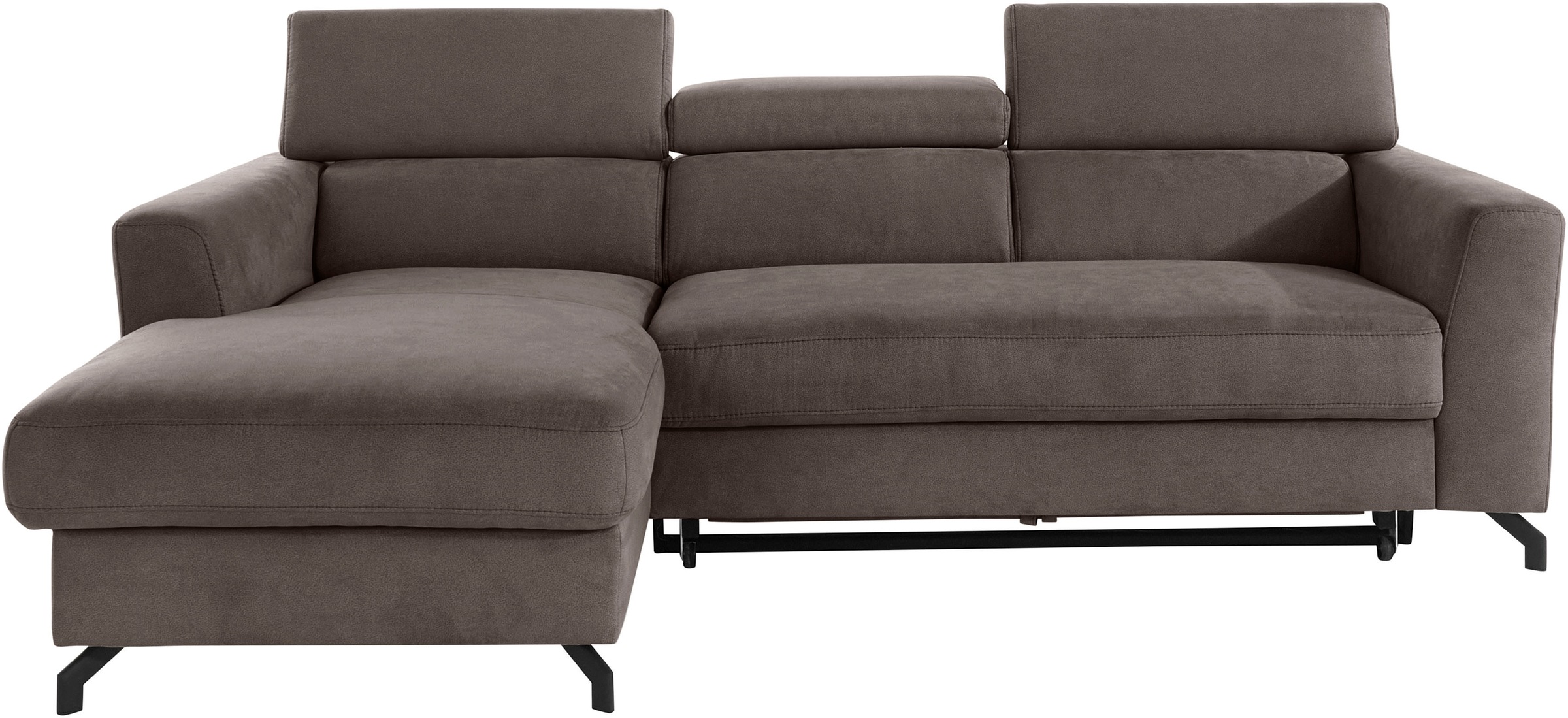 Image of Places of Style Ecksofa »Casagrande Luxus«, incl. Kopfteilverstellung, wahlweise mit Bettfunktion und Bettkasten, mit besonders hochwertiger Kaltschaumpolsterung für bis zu 140 kg pro Sitzfläche, auch mit Aqua clean-Bezug oder Cord bei Ackermann Versand S